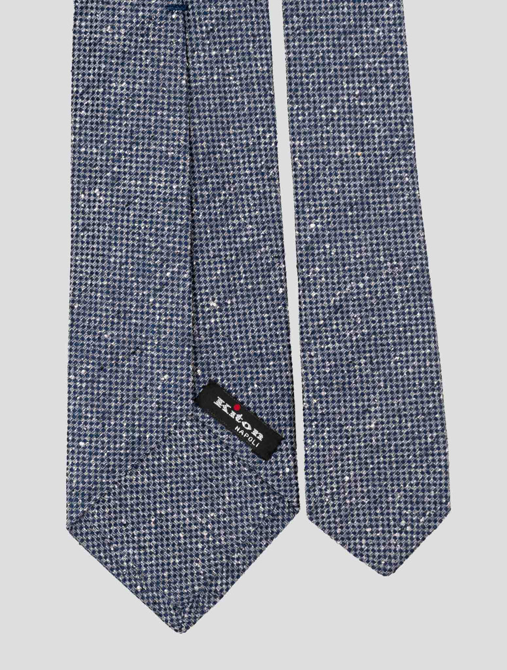 Kiton Blue Silk Tie