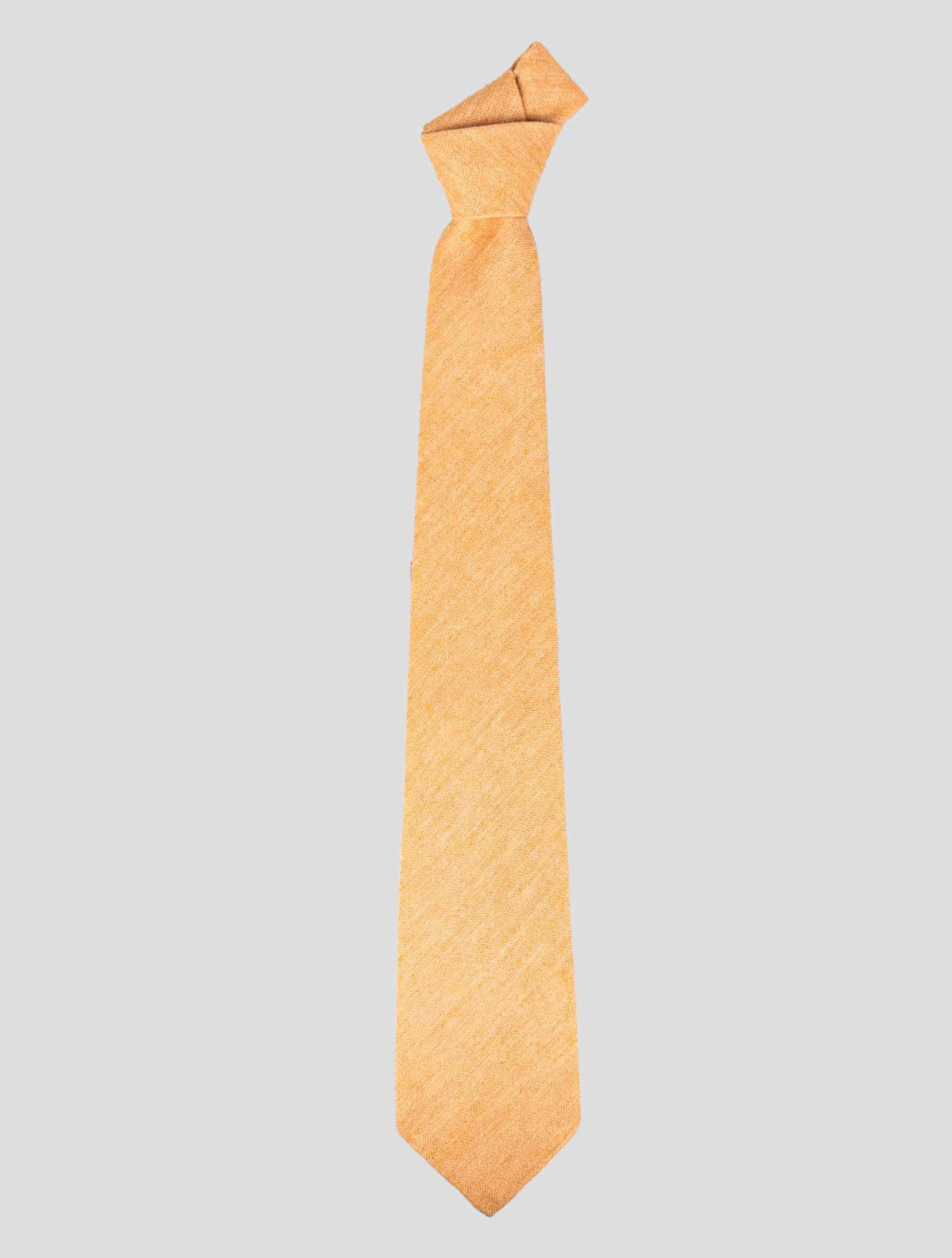Kiton Kiton Orange Cashmere Wool Silk Tie Orange 000