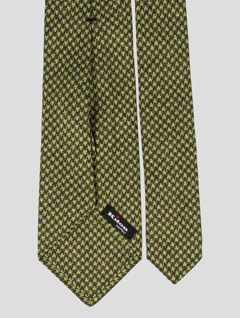 Kiton Green Silk Tie