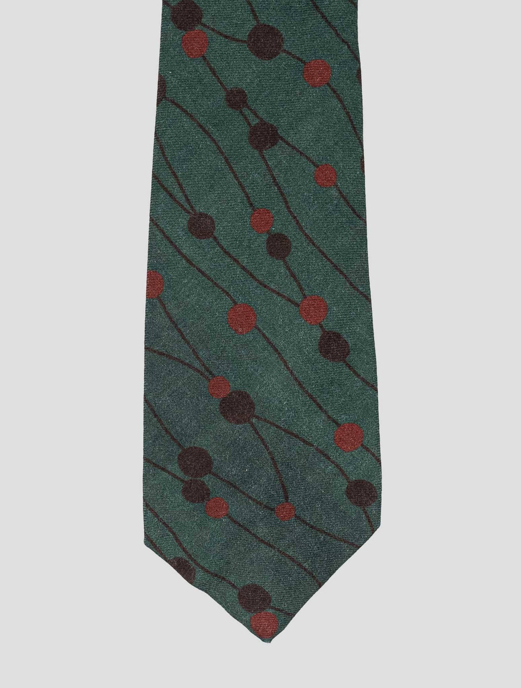Kiton Kiton Green Silk Tie Green 001