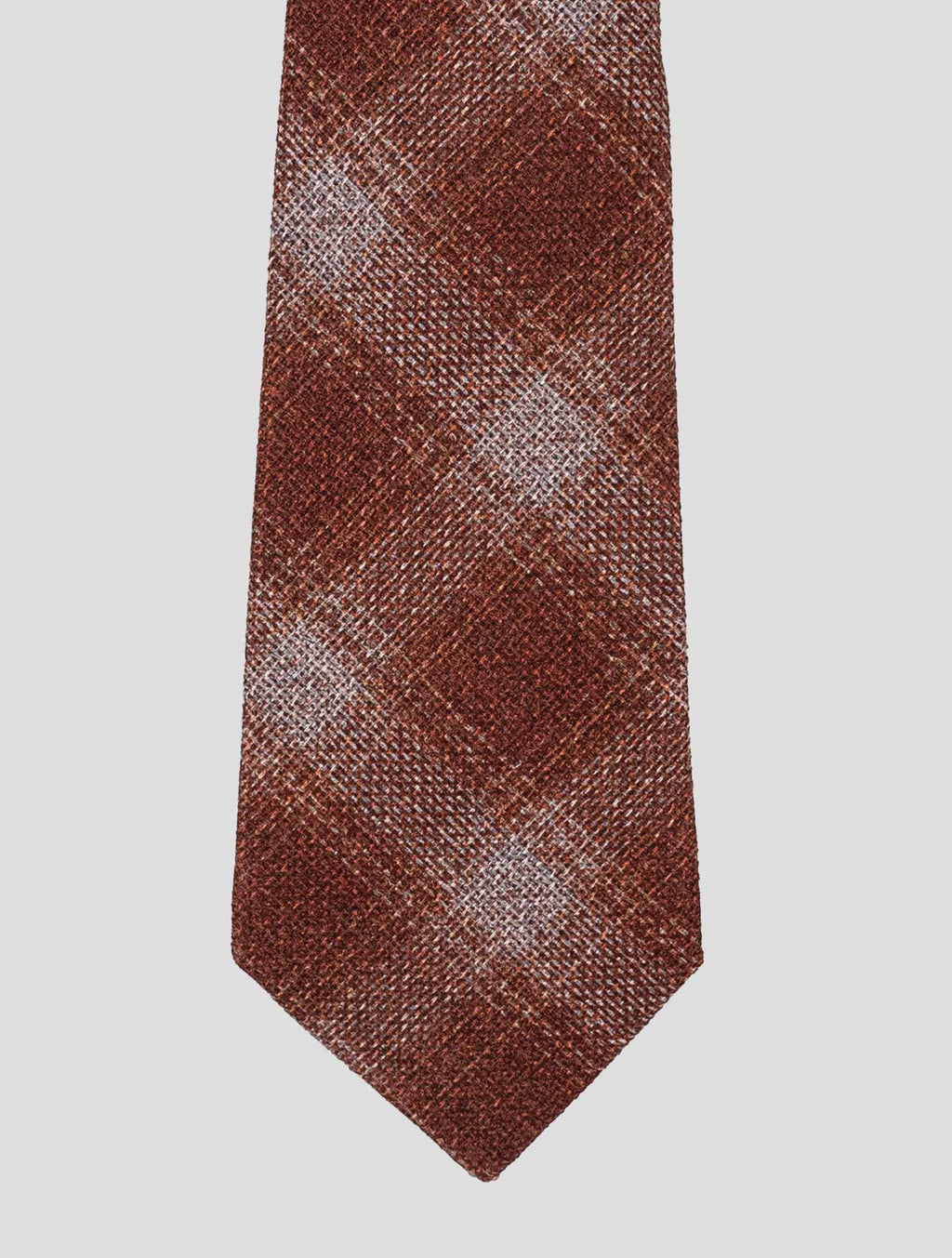 Kiton Kiton Brown Wool Tie Brown 001