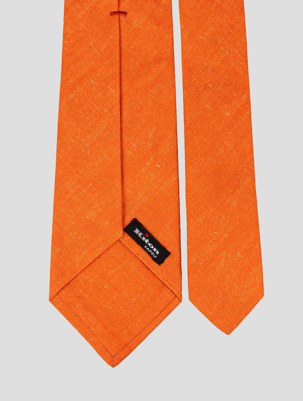 Kiton Orange Cotton Linen Suit