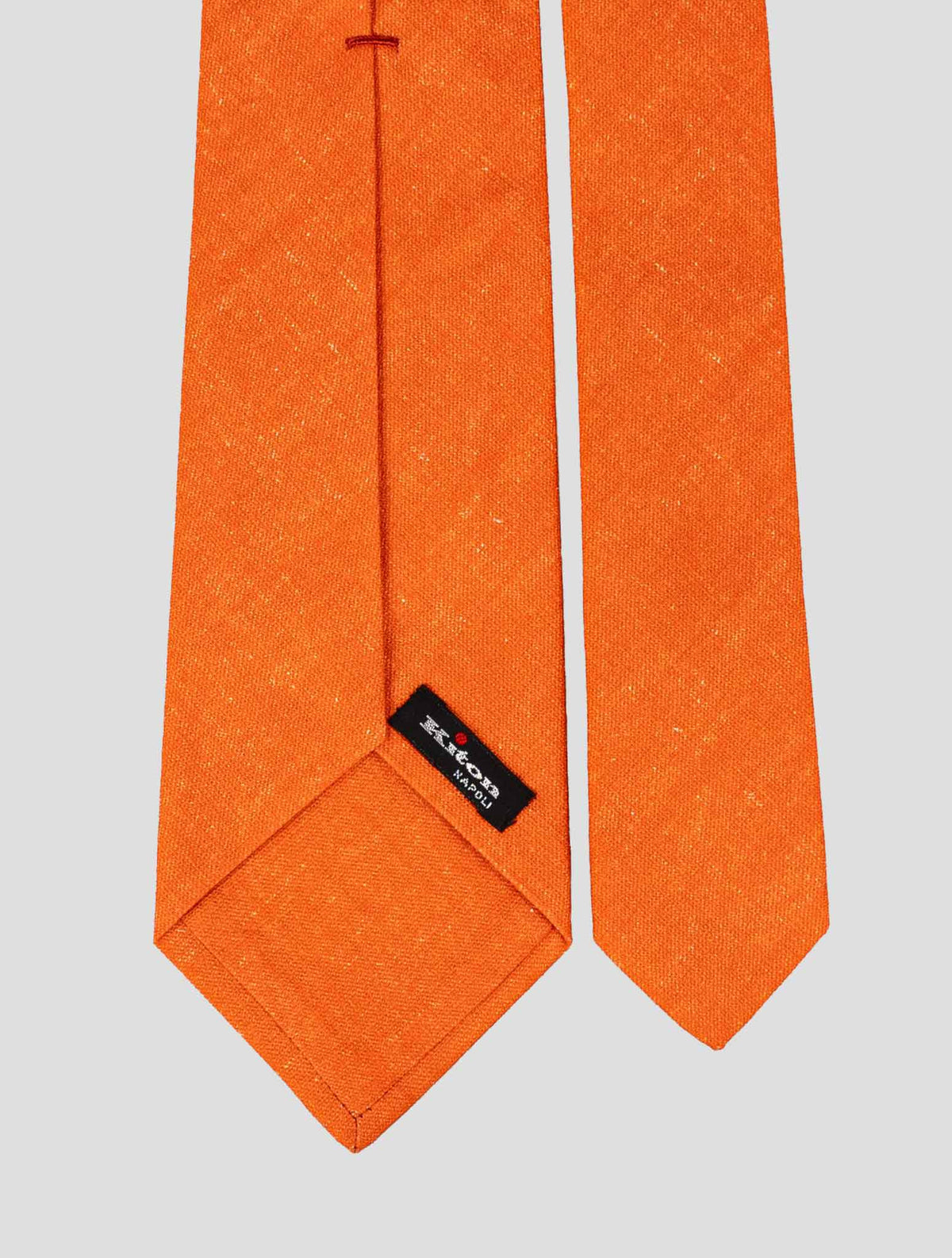 Kiton Orange Cotton Linen Suit