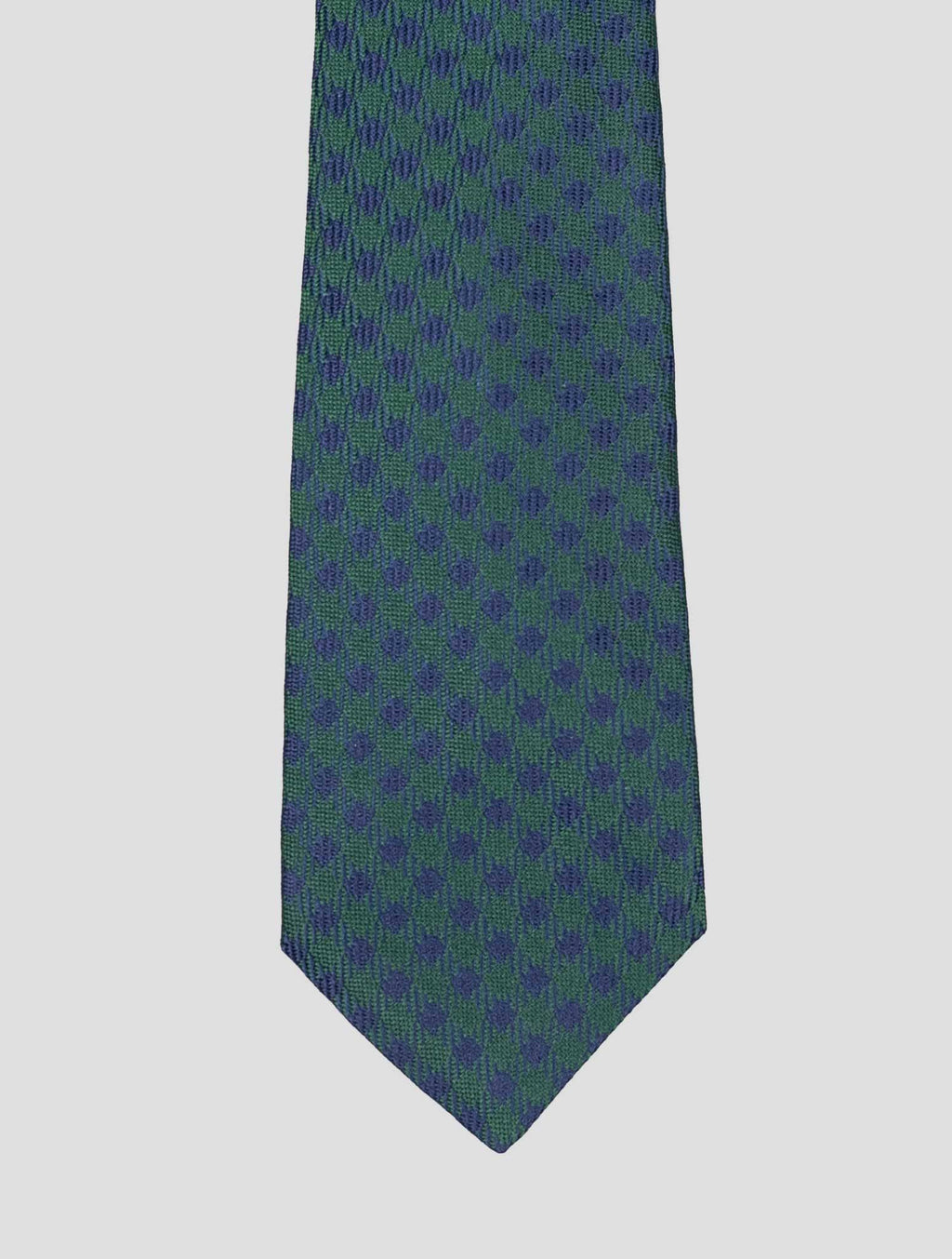 Kiton Kiton Blue Green Silk Tie Blue / Green 001