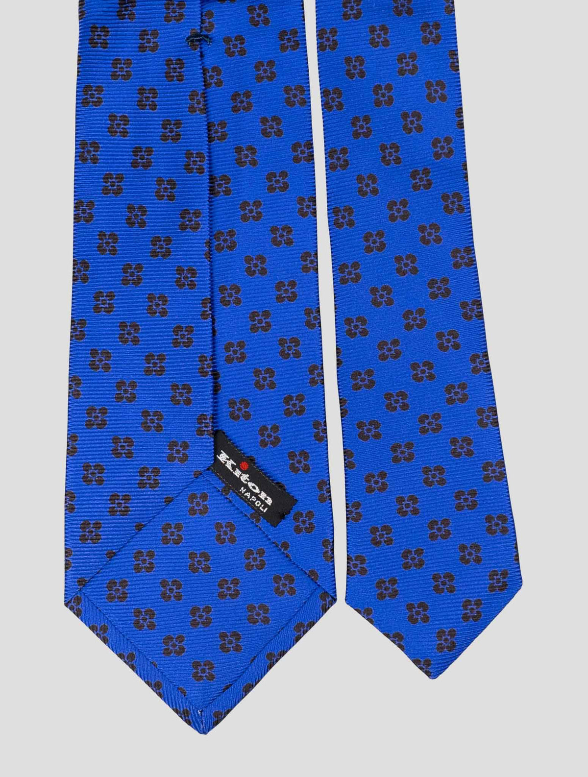 Kiton Blue Silk Tie