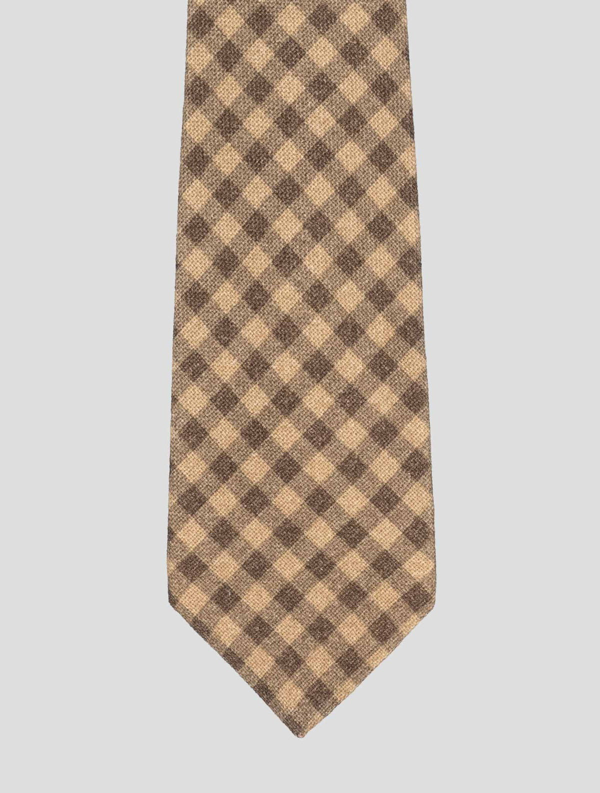 Kiton Kiton Gray Red Silk Linen  Tie Gray / Red 001