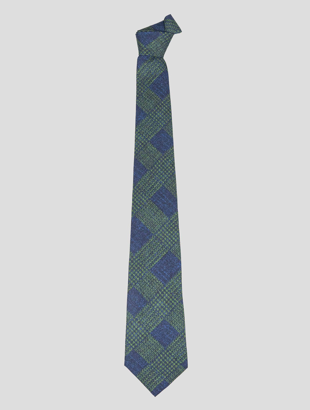 Kiton Kiton Blue Green Silk Tie Blue / Green 000