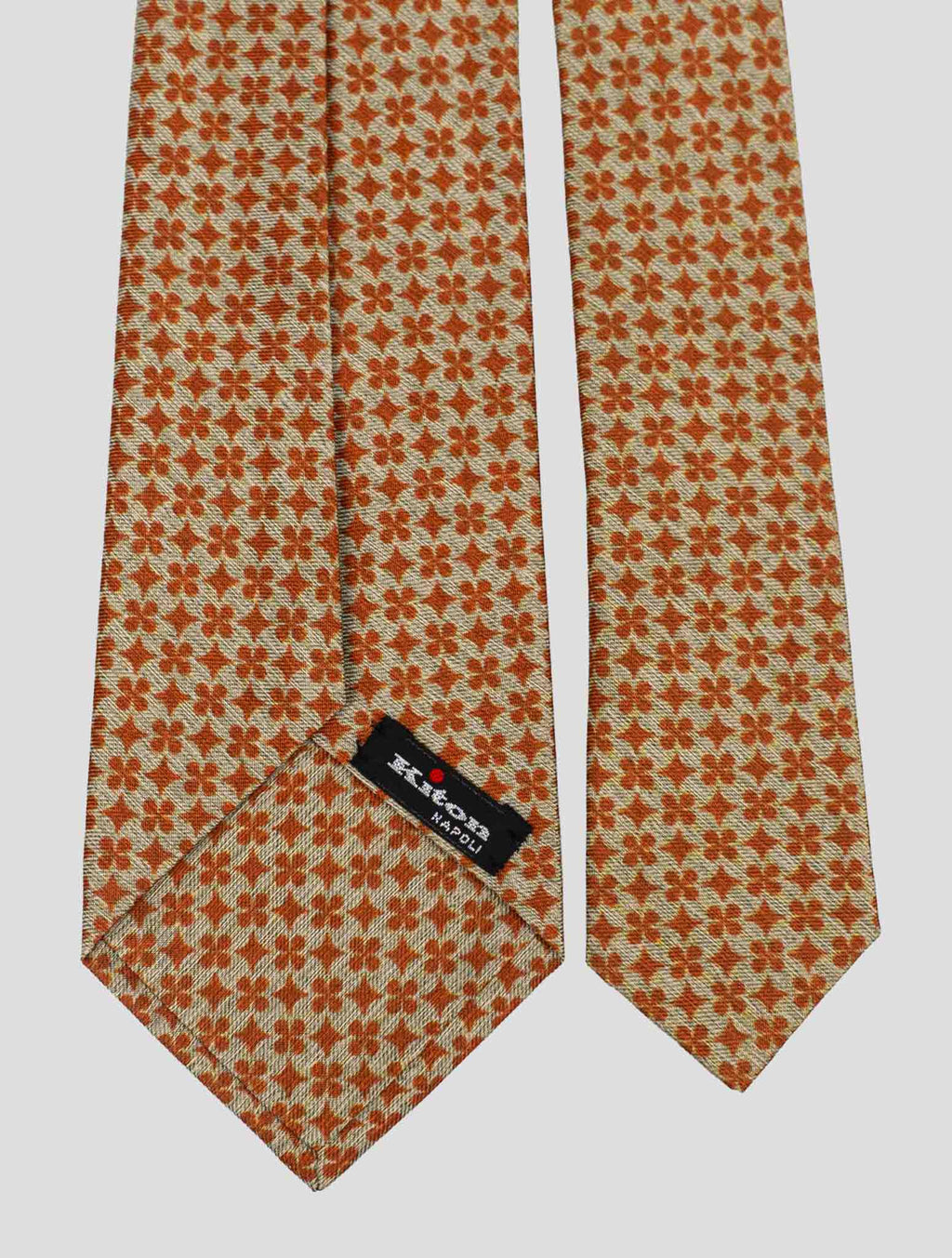 Kiton Brown Silk Tie