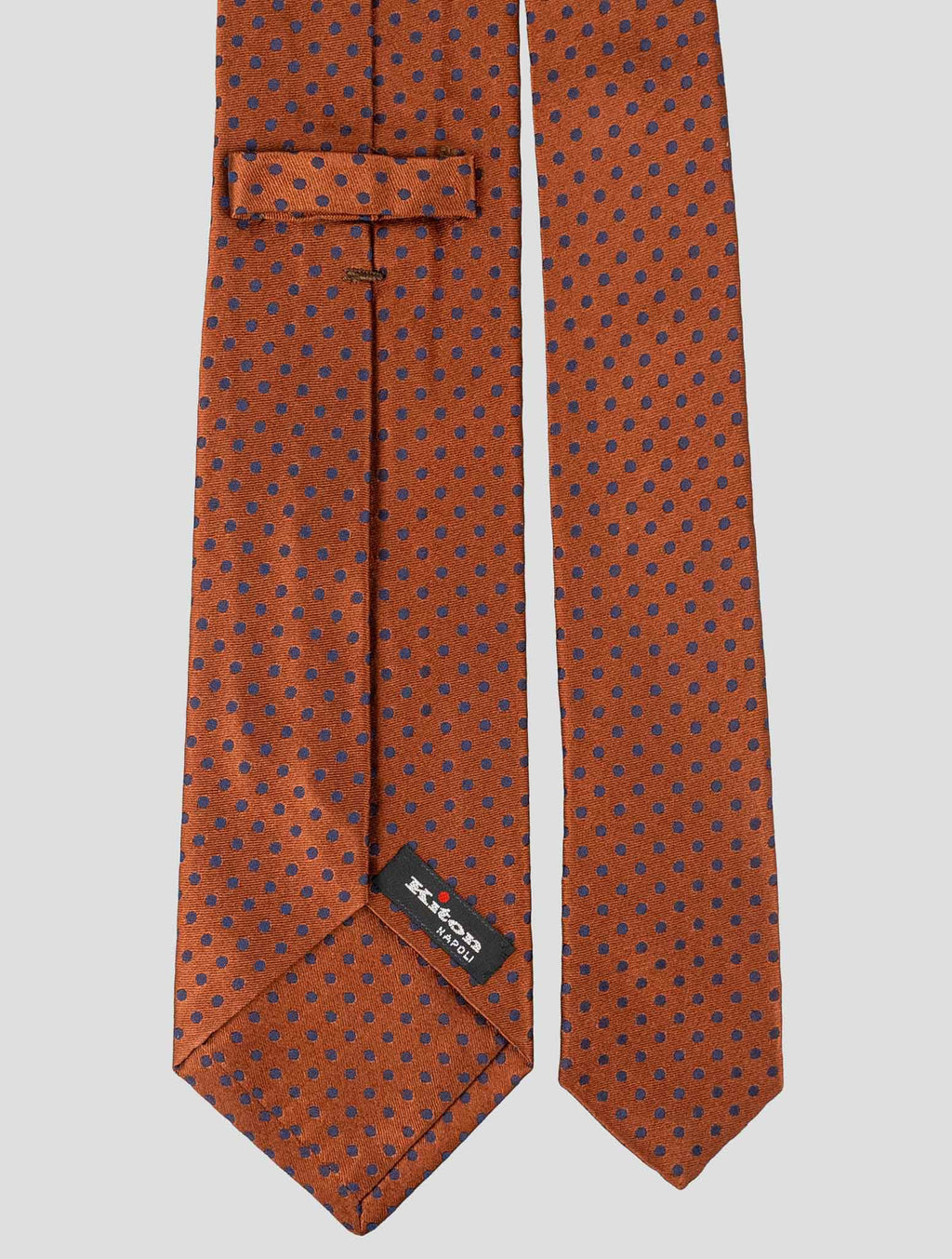 Kiton Brown Silk Tie