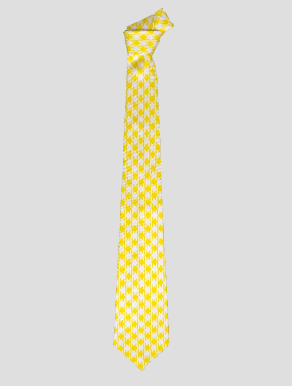 Kiton Kiton Yellow White Silk Tie Yellow / White 000