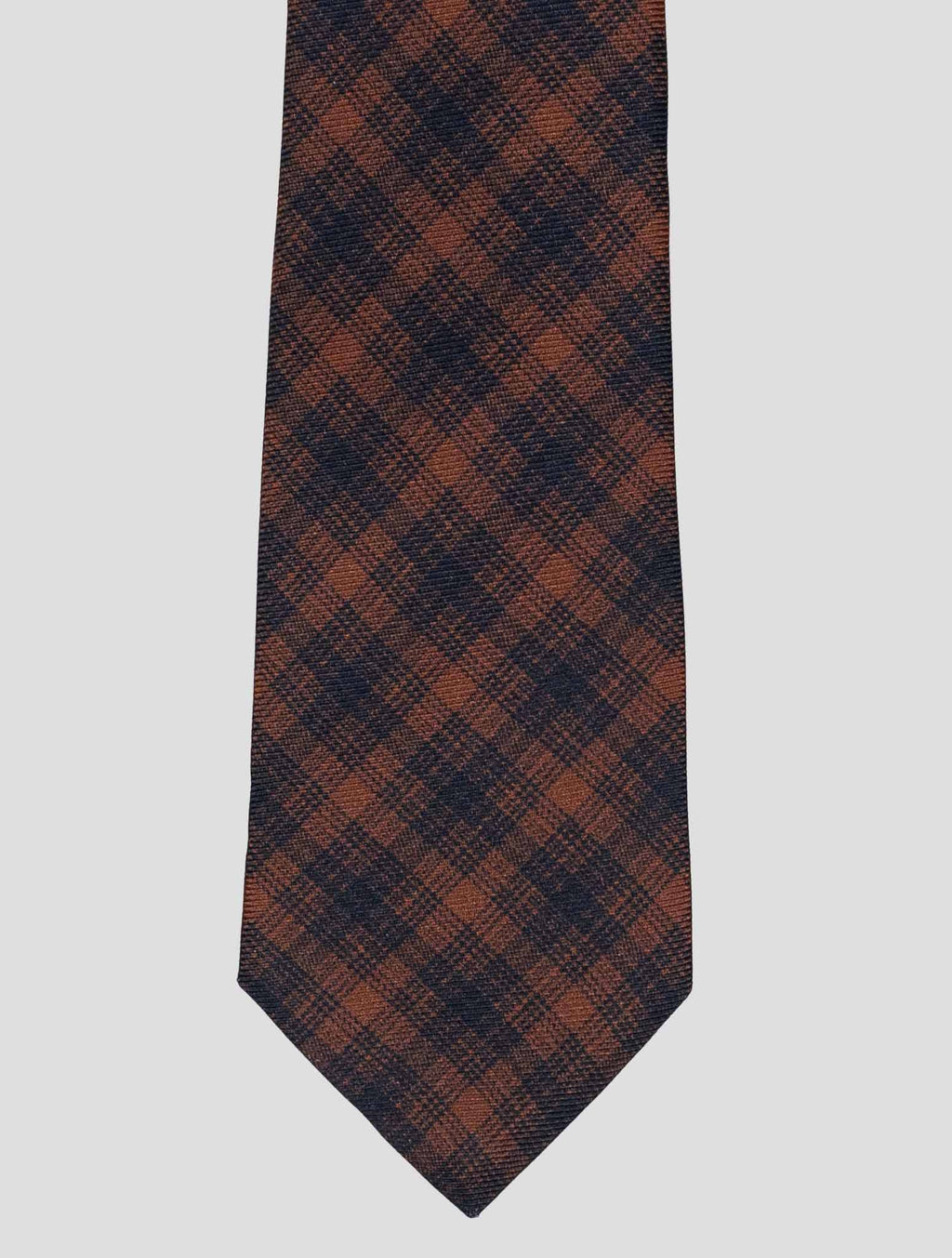 Kiton Kiton Brown Silk Tie Brown 001