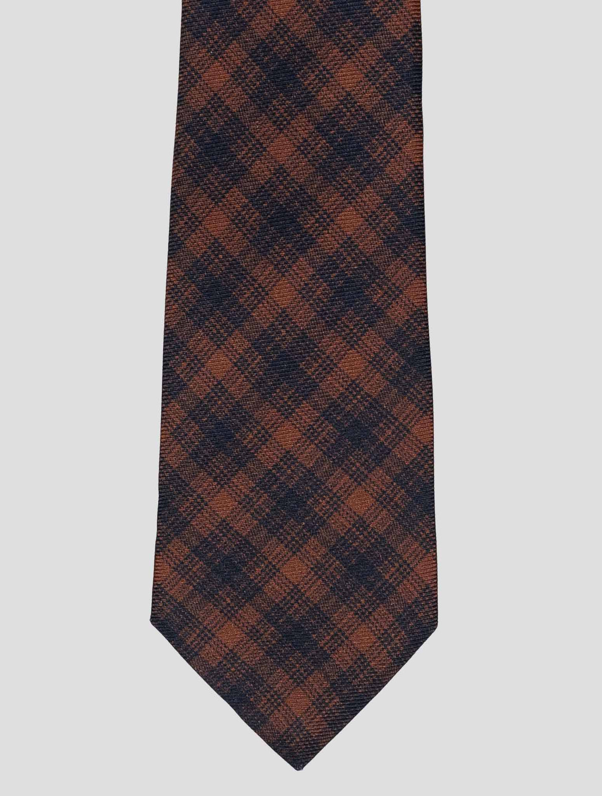 Kiton Kiton Brown Silk Tie Brown 001