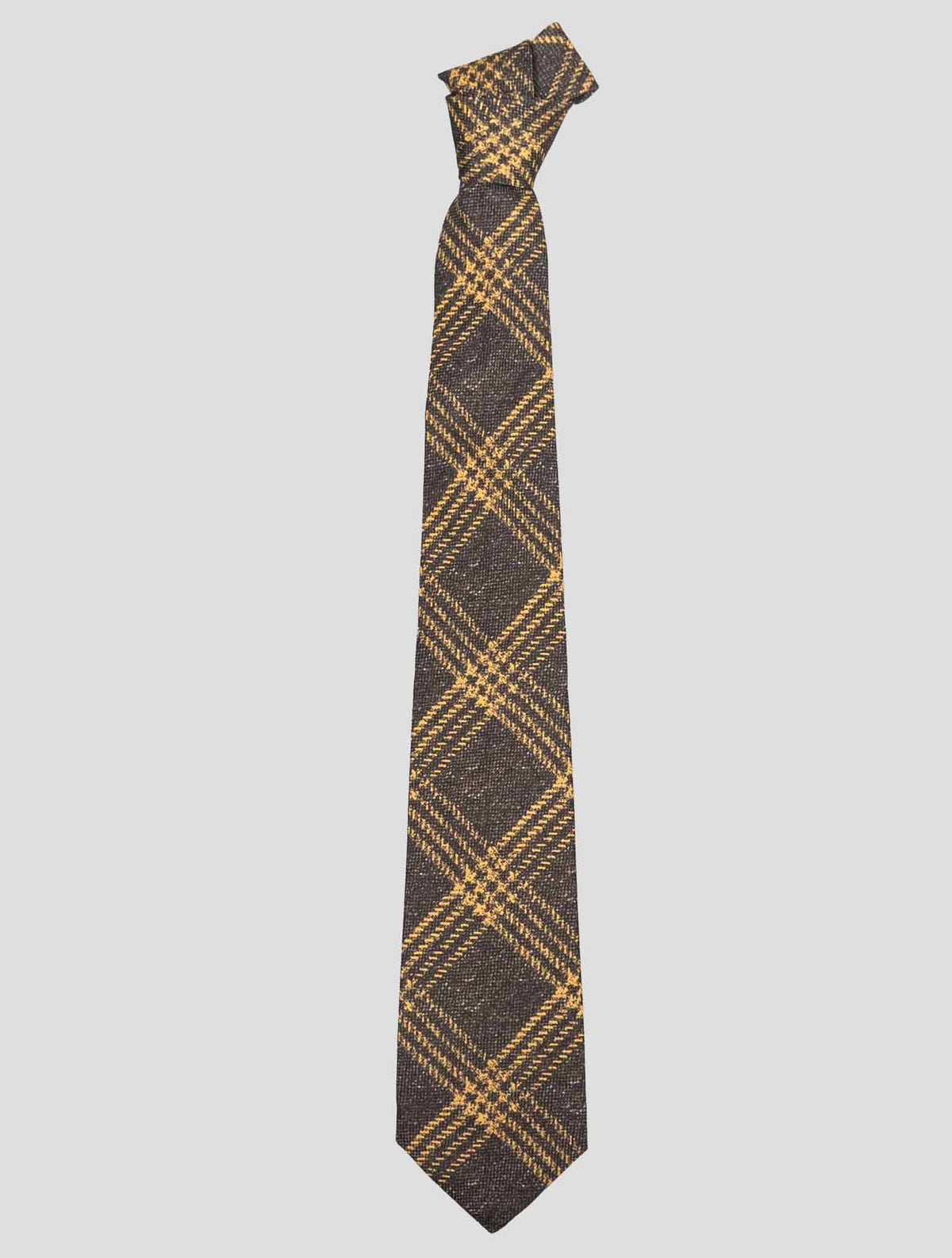 Kiton Kiton Brown Silk Linen Cotton Tie Brown 000