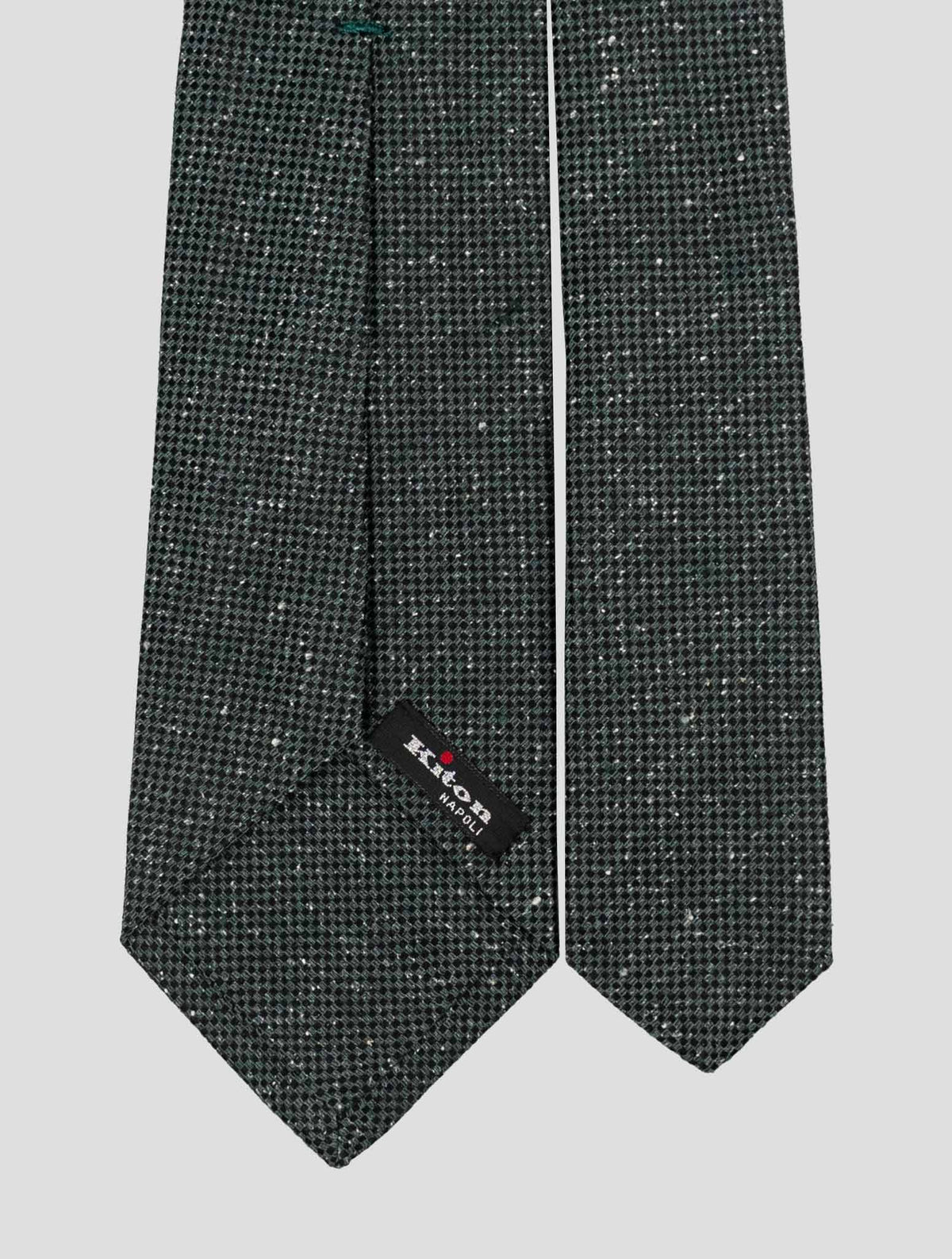 Kiton Green Silk Tie