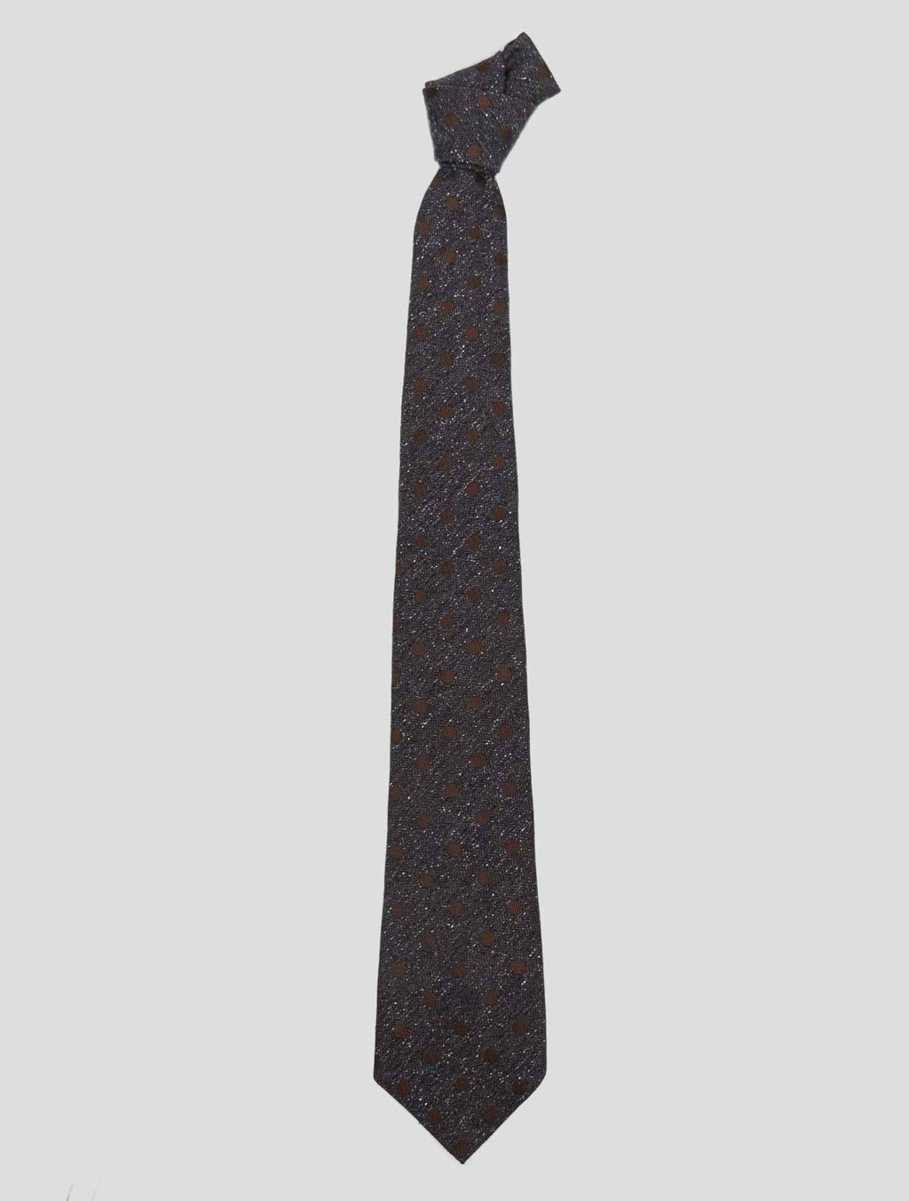 Kiton Kiton Brown White Silk Tie Brown / White 000