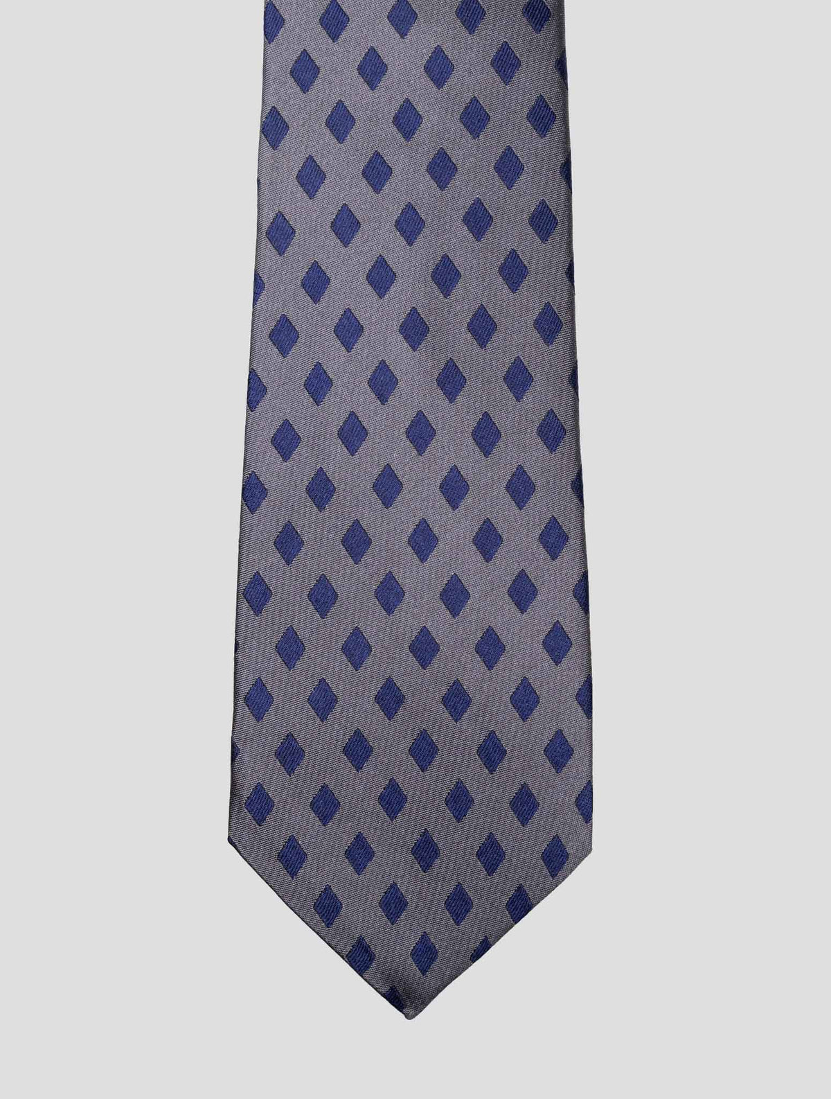 Kiton Kiton Gray Blue Silk Tie Gray / Blue 001