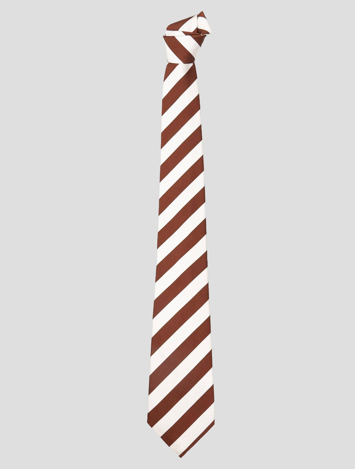 Kiton Kiton Brown White Silk Tie Brown / White 000
