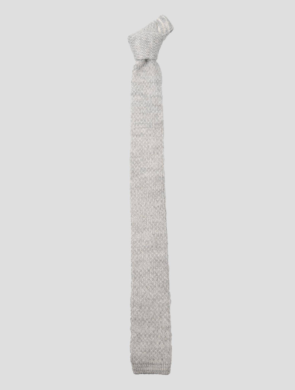 Kiton Kiton Gray Acrylic Alpaca Wool Tie Gray 000