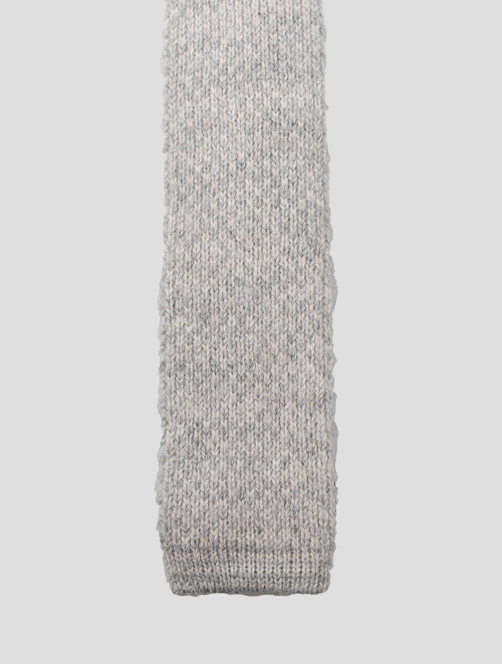 Kiton Kiton Gray Acrylic Alpaca Wool Tie Gray 001
