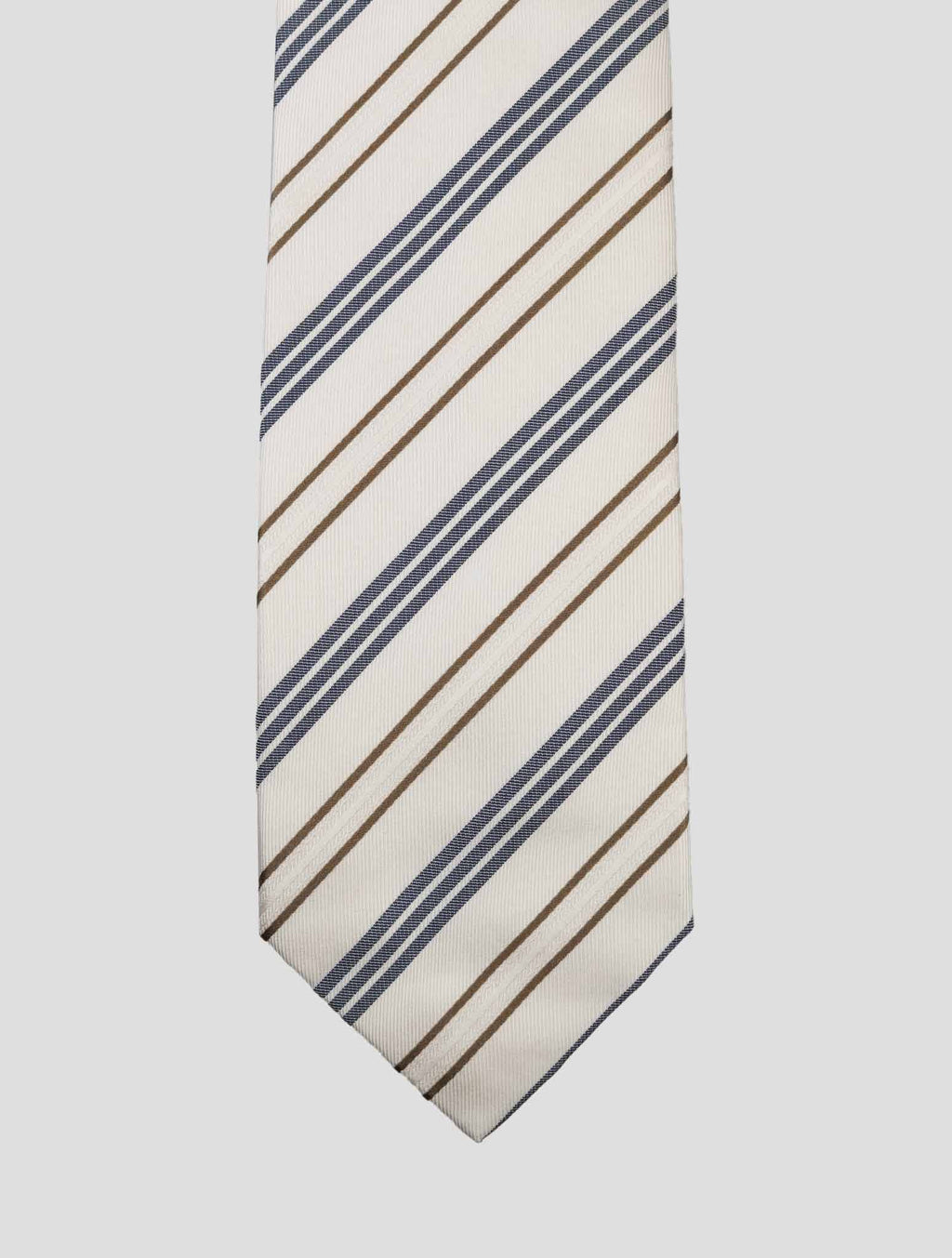 Luigi Borrelli Luigi Borrelli White Silk Tie White 001