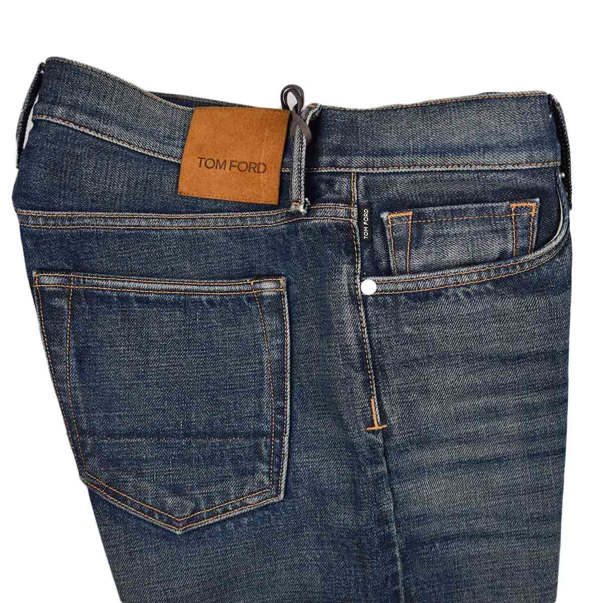 Tom Ford Blue Cotton Jeans