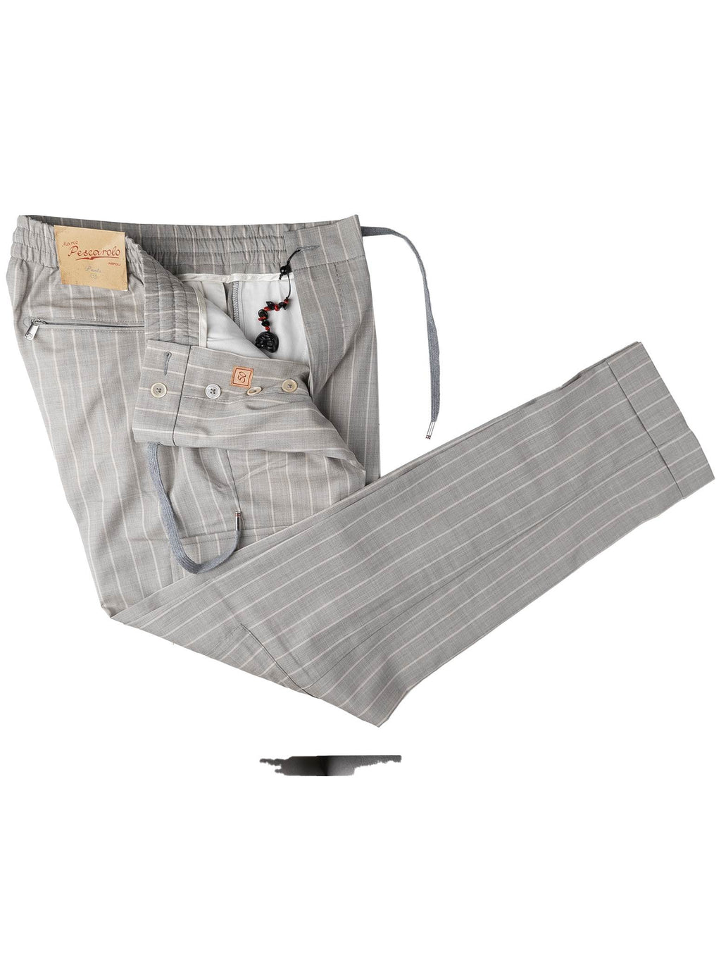 Marco Pescarolo Marco Pescarolo Gray Virgin Wool Cargo Pants Gray 001