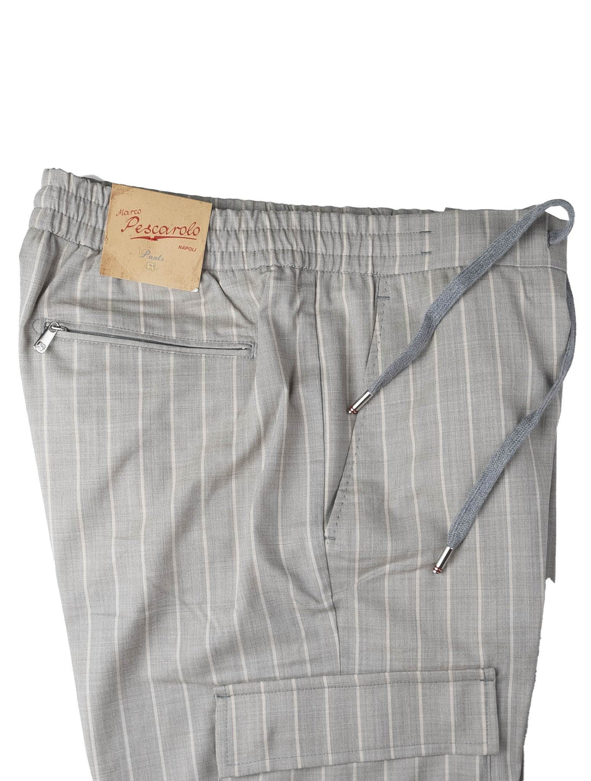 Marco Pescarolo Gray Virgin Wool Cargo Pants