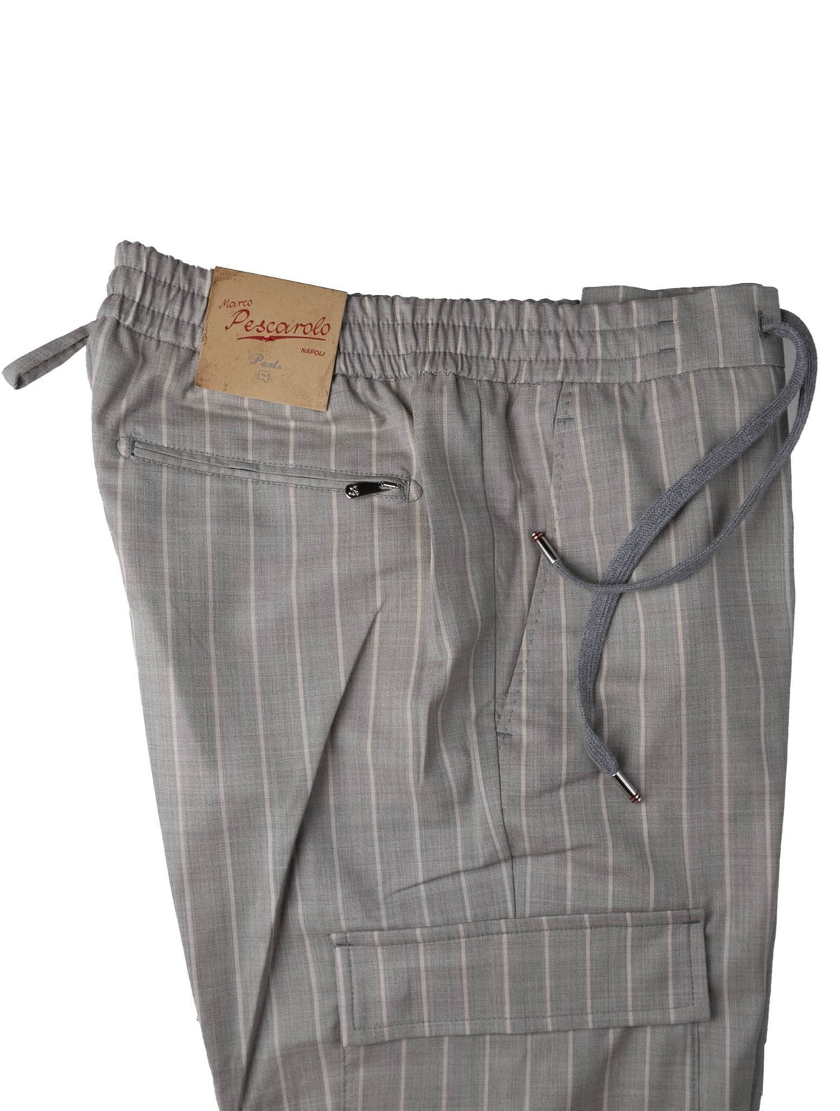 Marco Pescarolo Gray Virgin Wool Cargo Pants