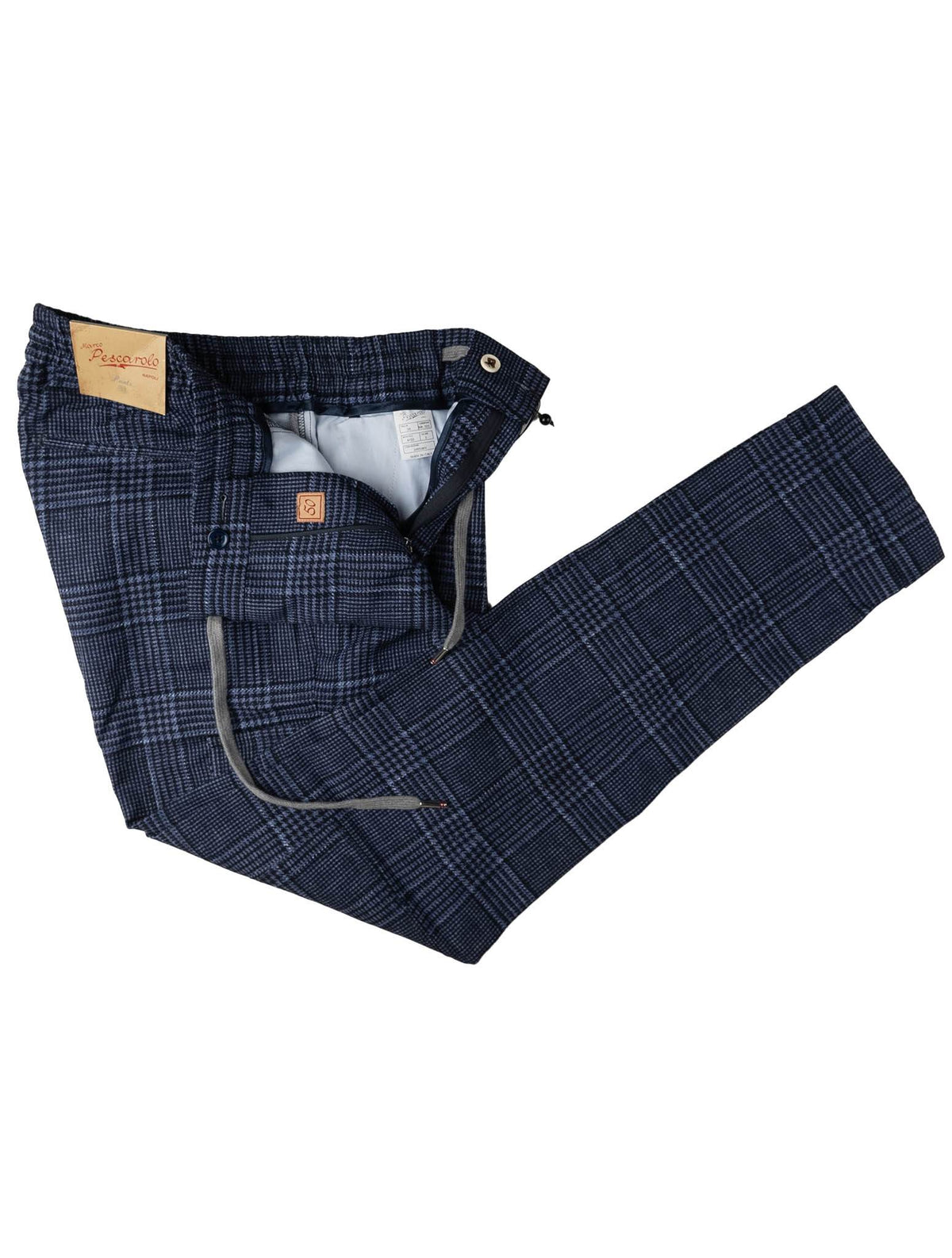 Marco Pescarolo Marco Pescarolo Blue Virgin Wool Cargo Pants Blue 001