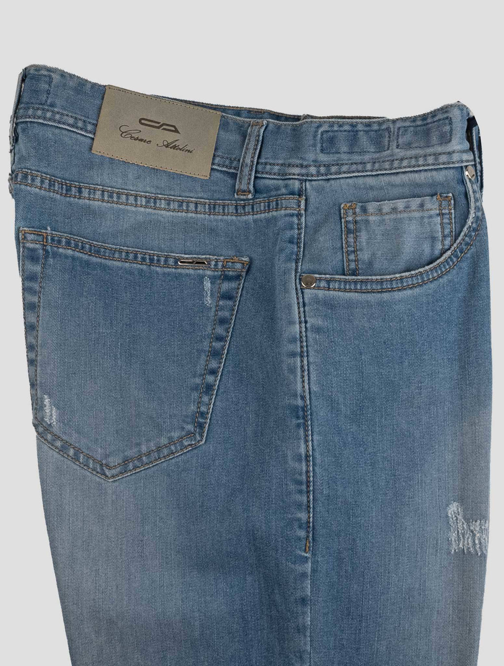 Cesare Attolini Light Blue Cotton Ea Jeans