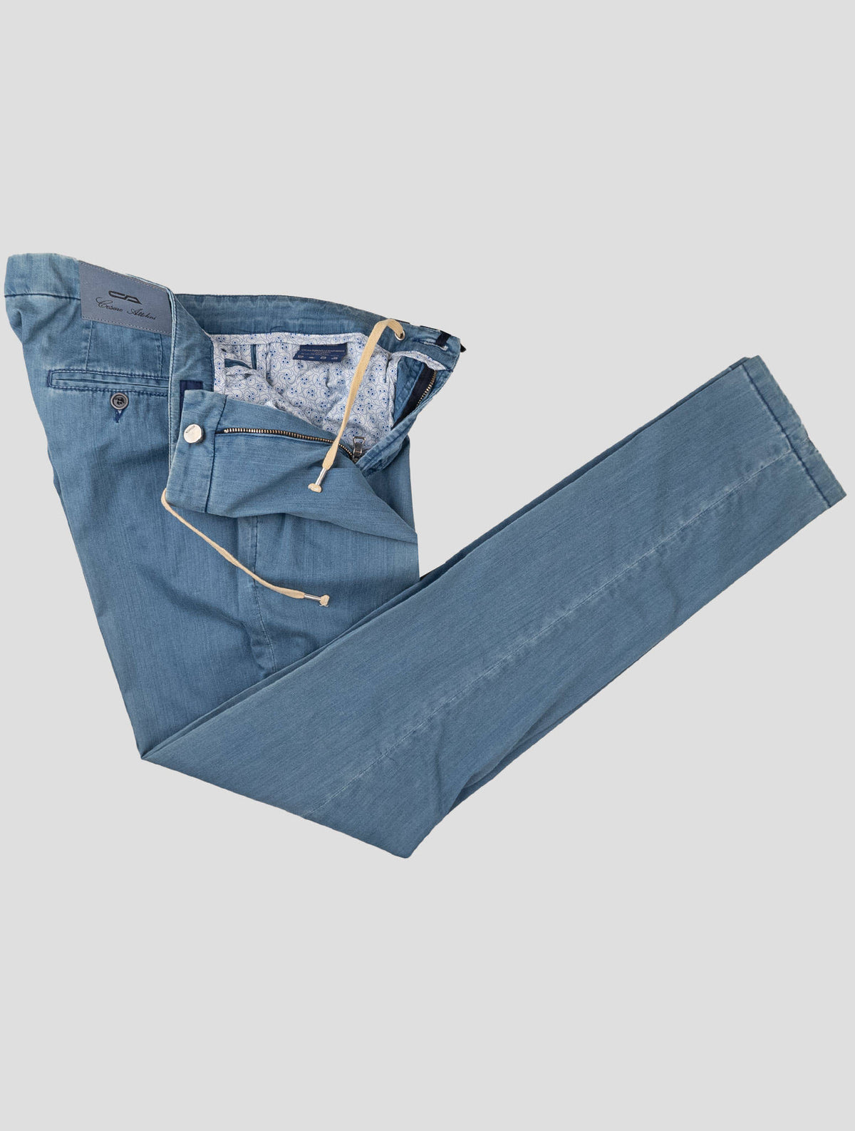 Cesare Attolini Cesare Attolini Light Blue Cotton Pu Jeans Light Blue 001