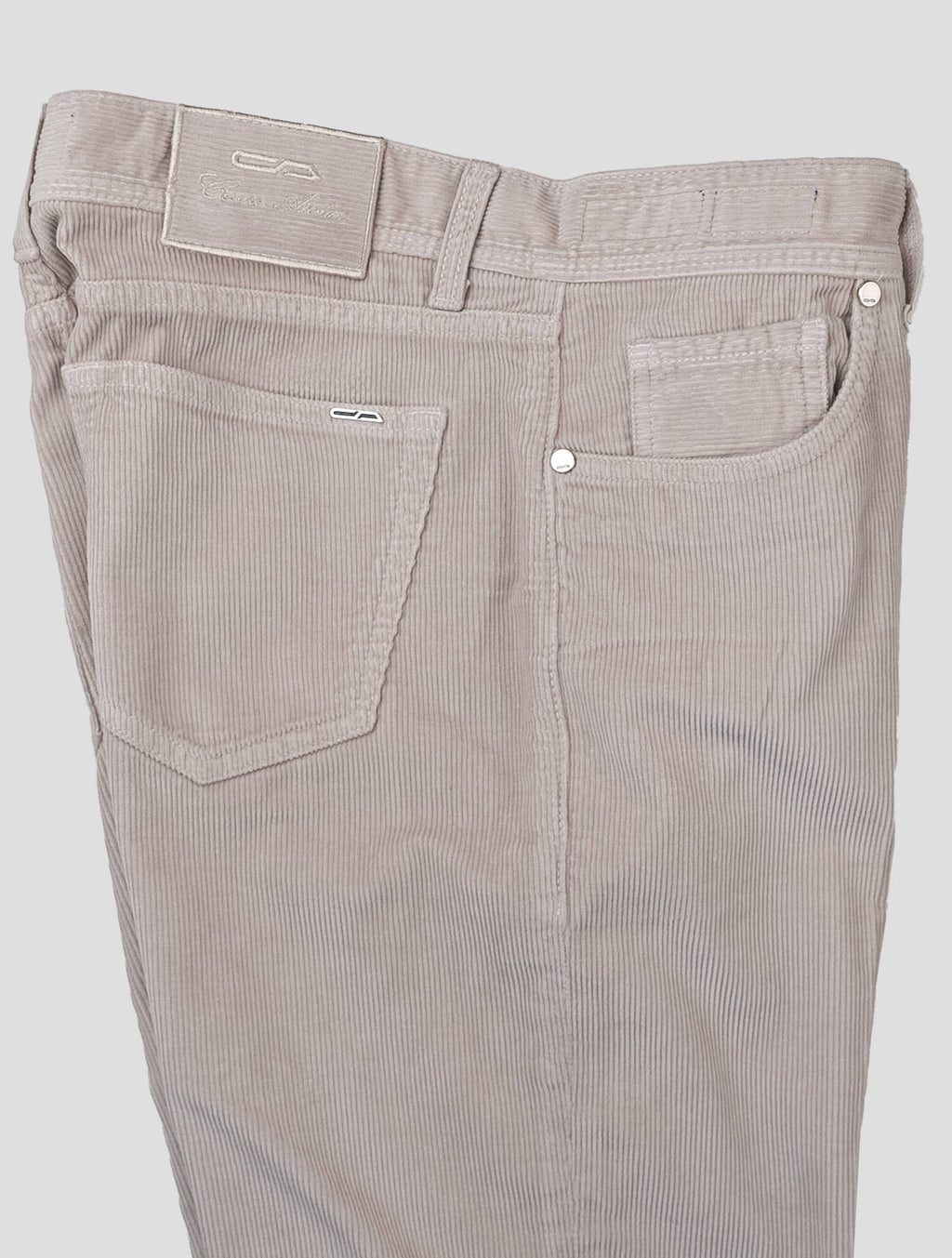 Cesare Attolini Beige Cotton Cashmere Ea Velvet Jeans