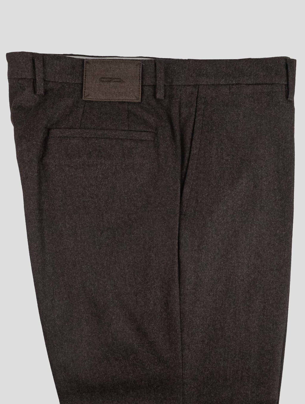 Cesare Attolini Brown Wool Cashmere Ea Dress Pants