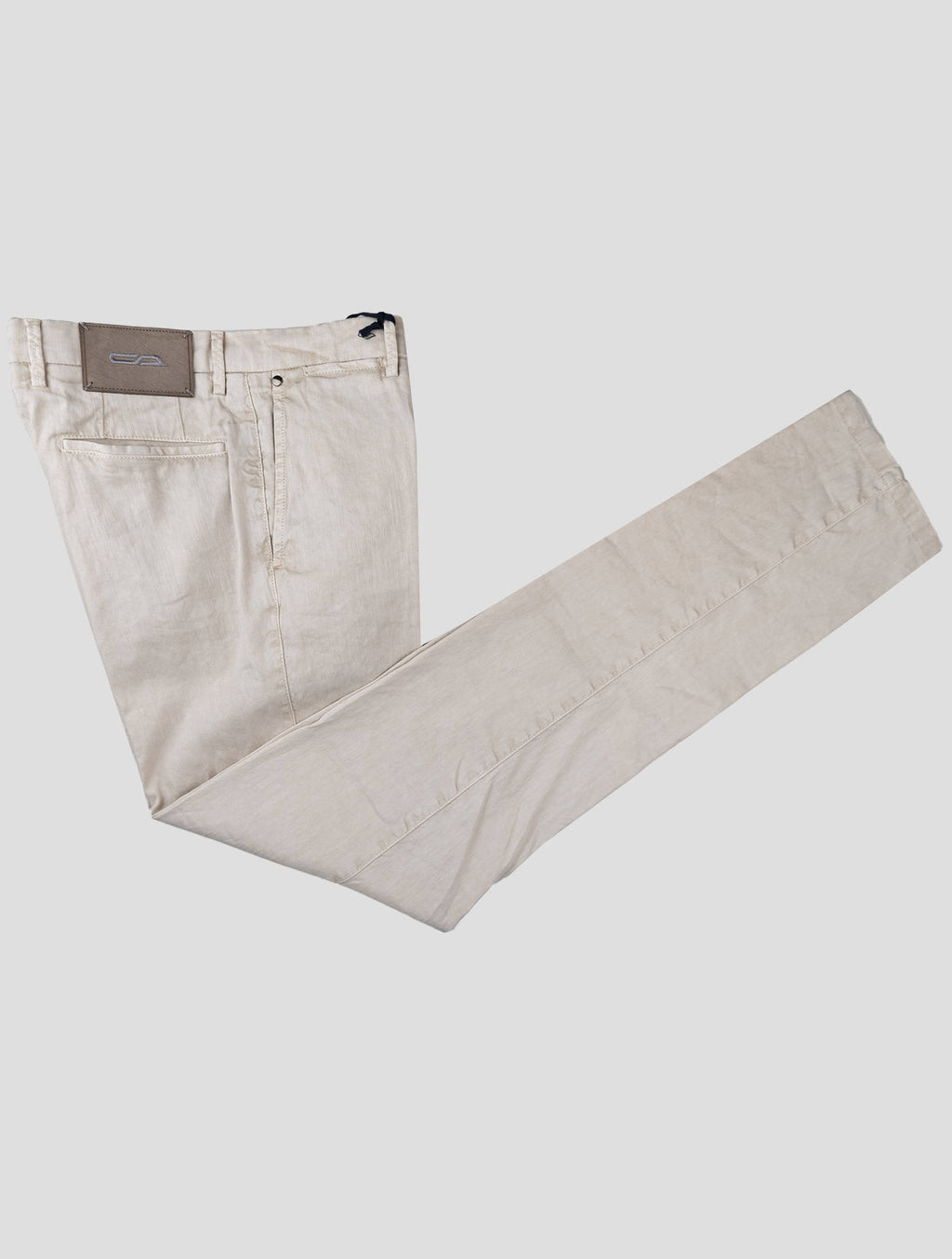 Cesare Attolini Beige Linen Cotton Ea Pants