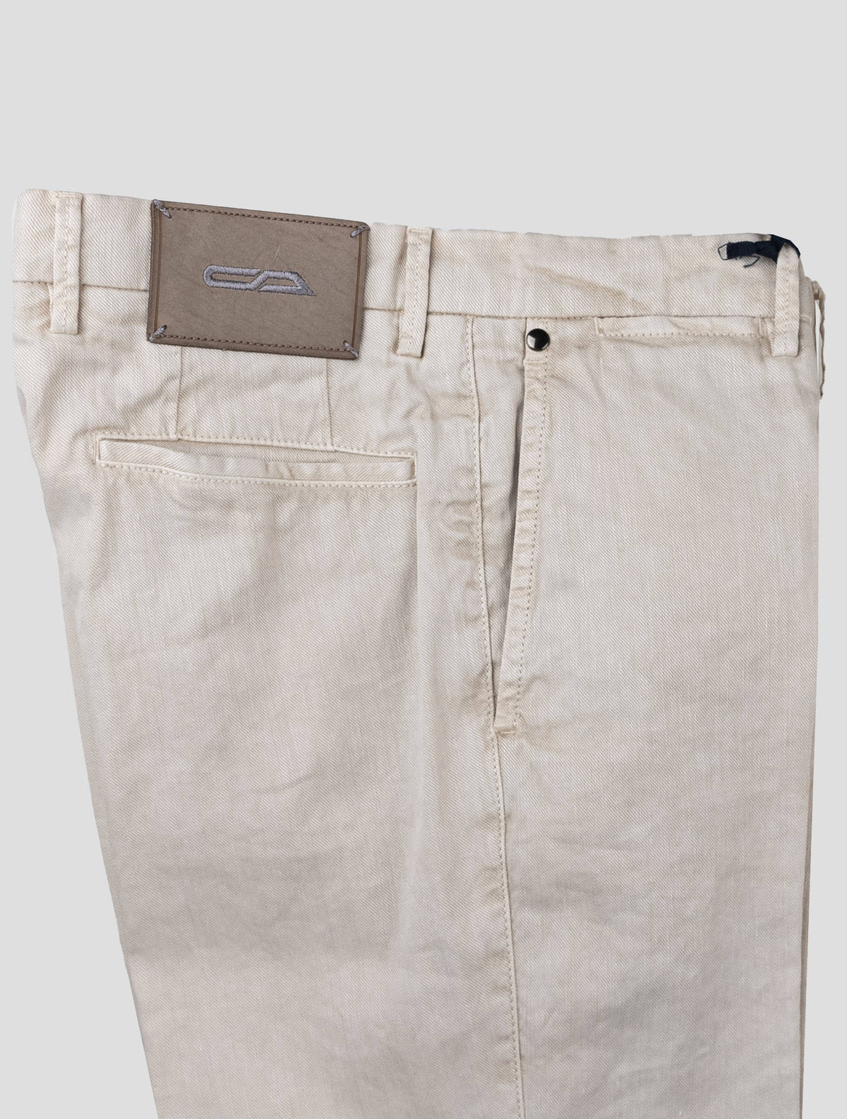 Cesare Attolini Beige Linen Cotton Ea Pants
