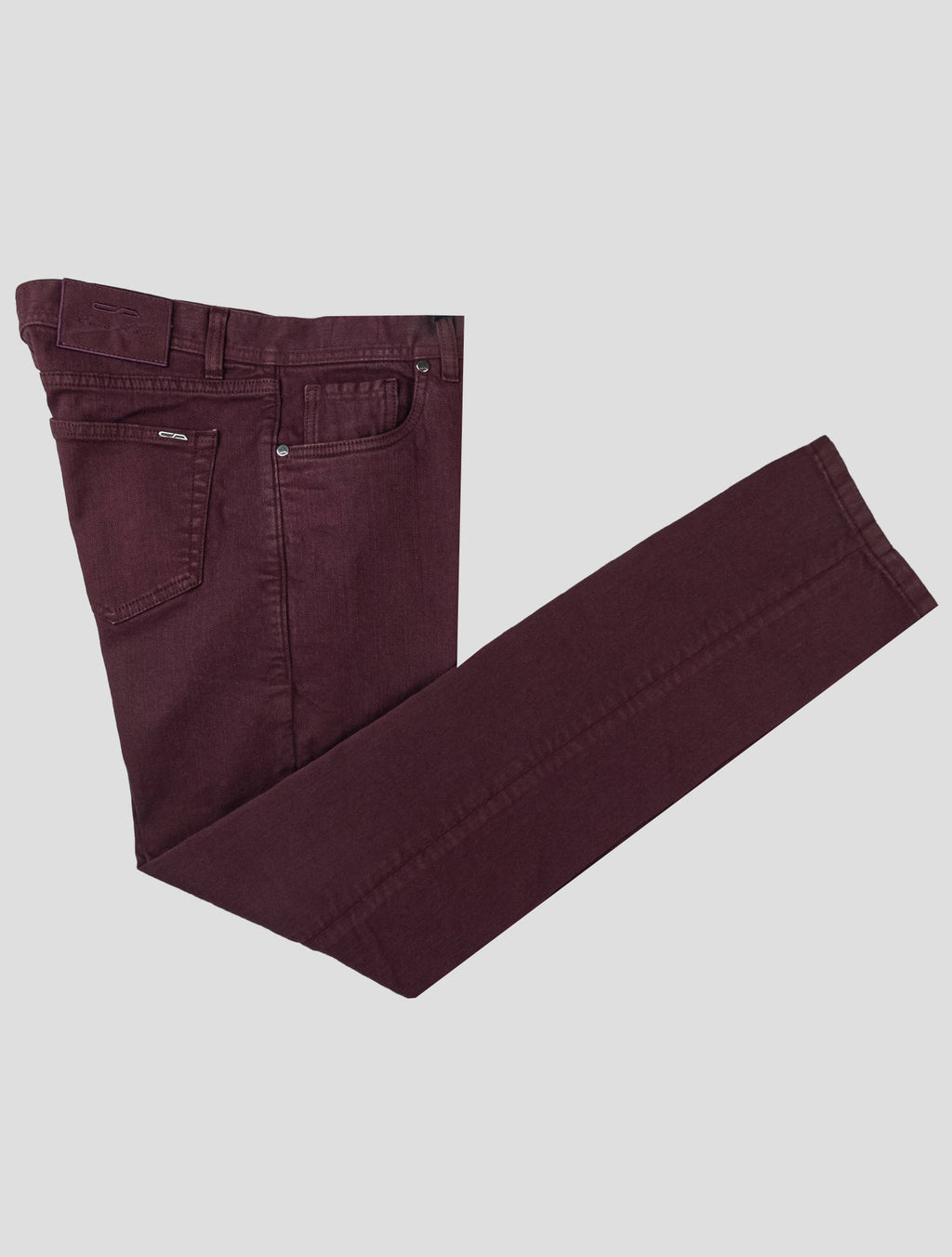 Cesare Attolini Burgundy Cotton Ea Jeans