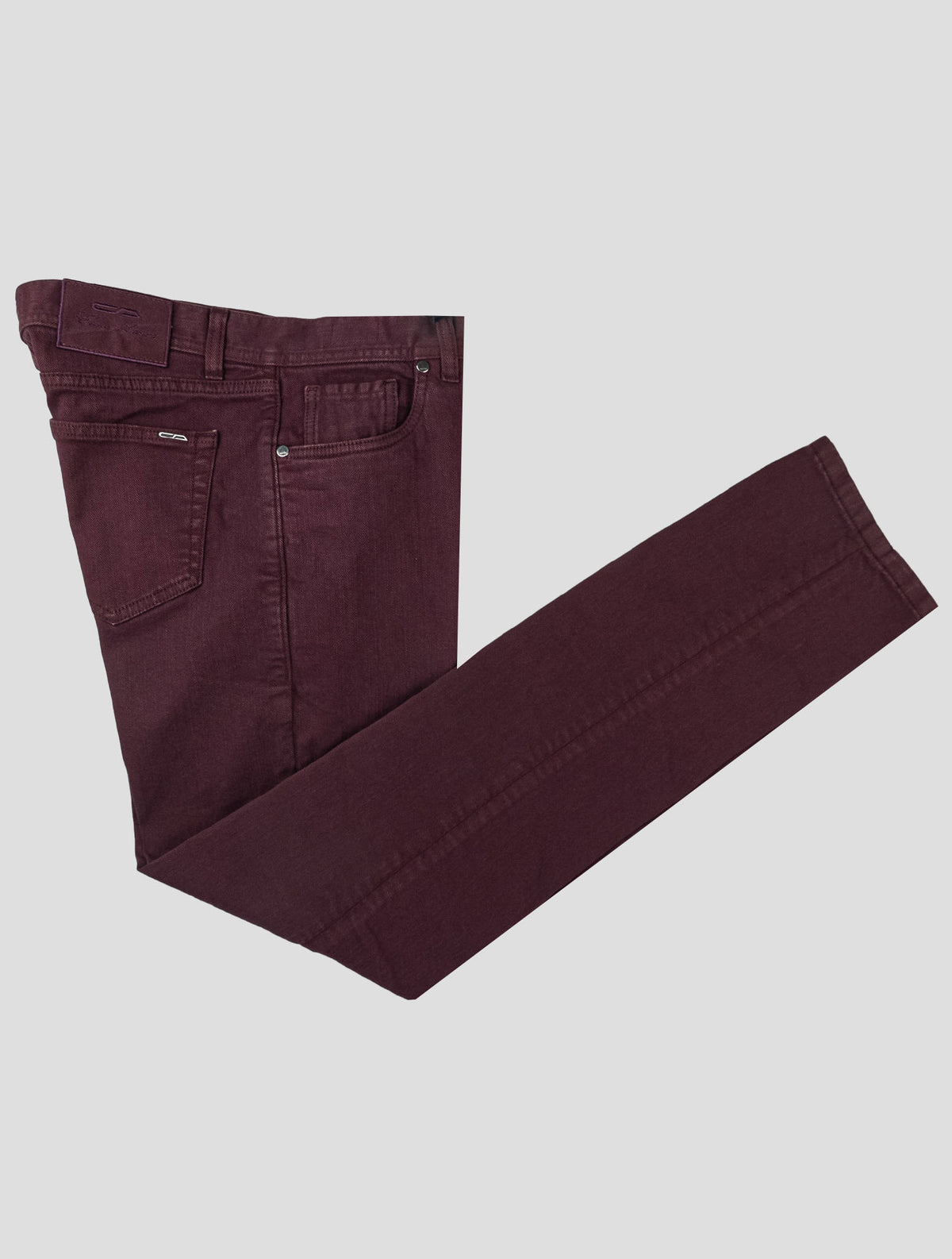 Cesare Attolini Burgundy Cotton Ea Jeans