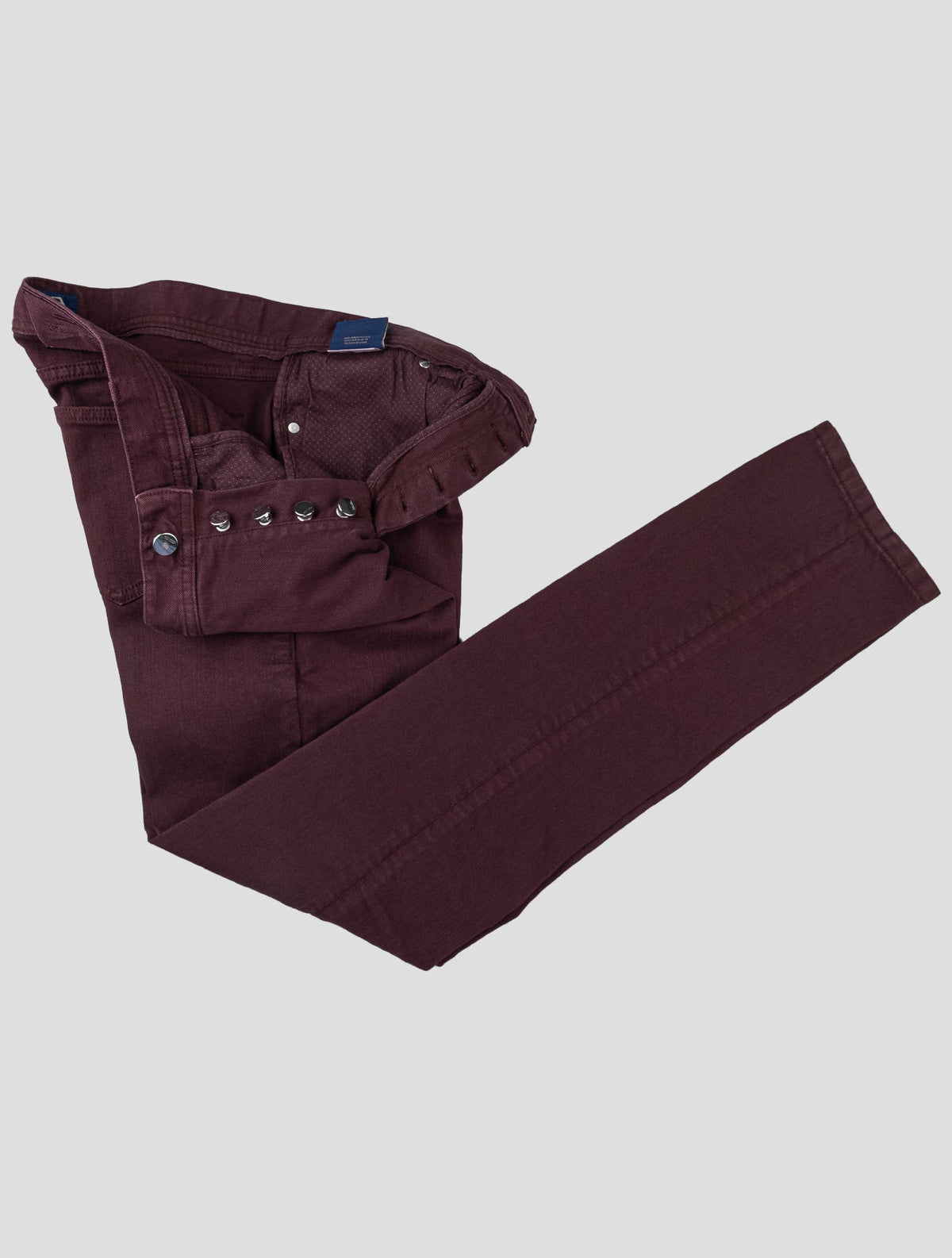 Cesare Attolini Cesare Attolini Burgundy Cotton Ea Jeans Burgundy 001
