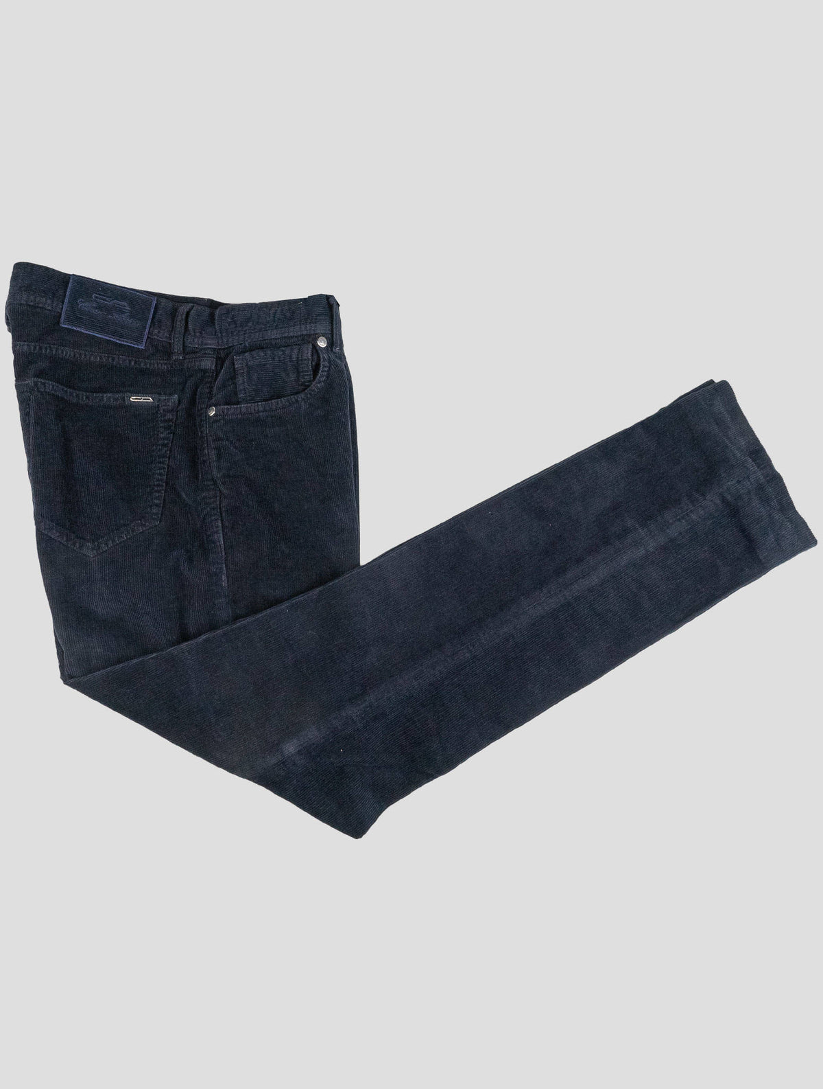 Cesare Attolini Dark Blue Cotton Cashmere Ea Velvet Jeans