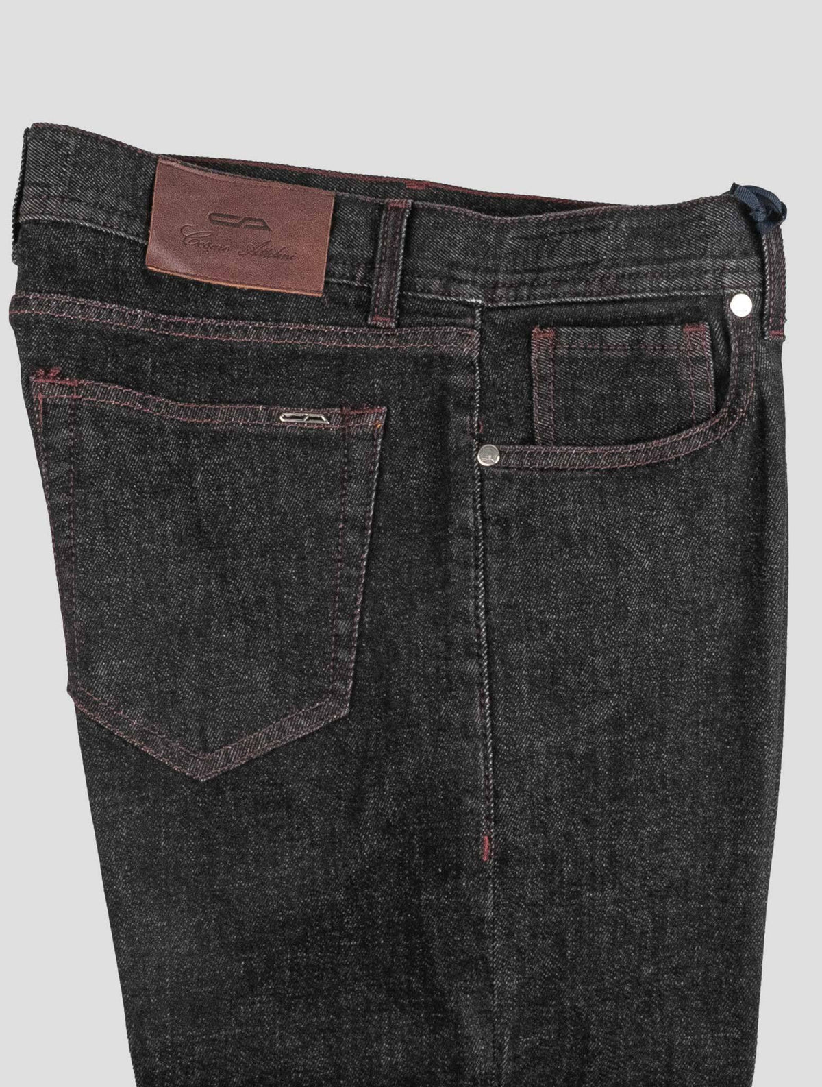 Cesare Attolini Black Cotton Cashmere Ea Jeans