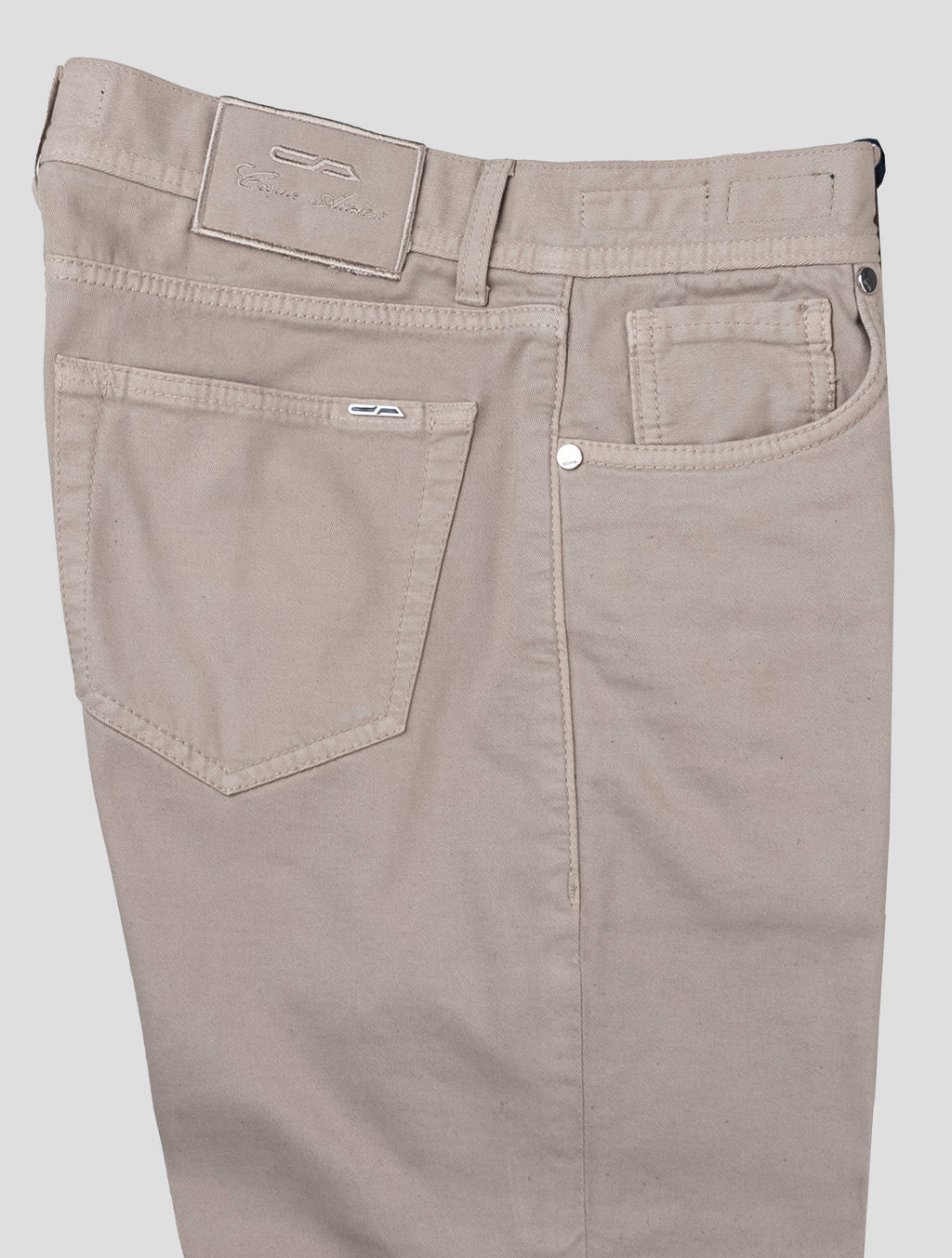 Cesare Attolini Beige Cotton Cashmere Ea Jeans