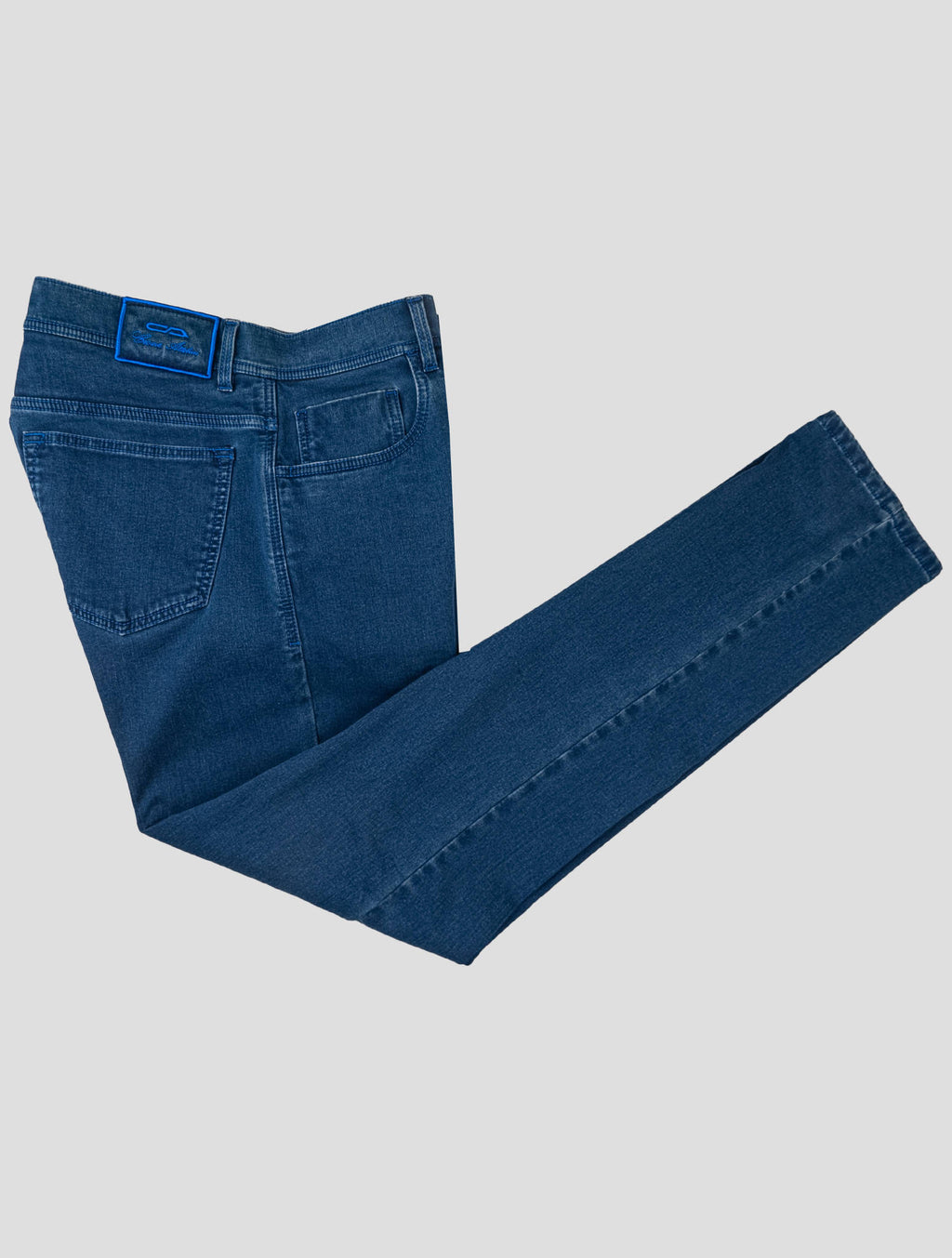 Cesare Attolini Blue Cotton Pl Ea Jeans