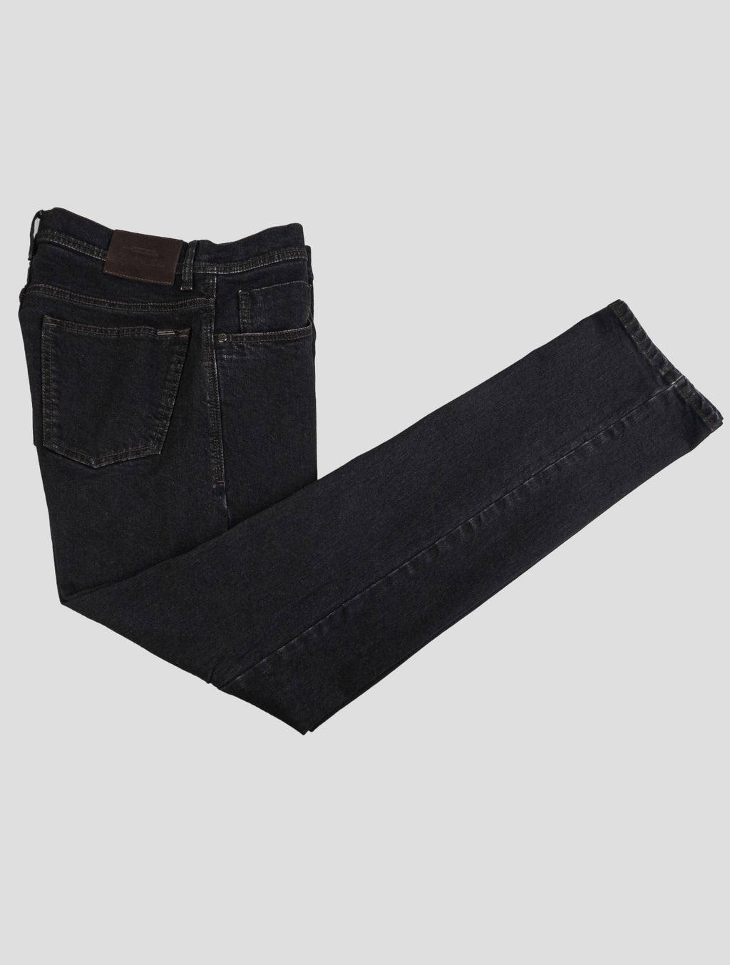 Cesare Attolini Cesare Attolini Black Cotton Pu Jeans Black 000