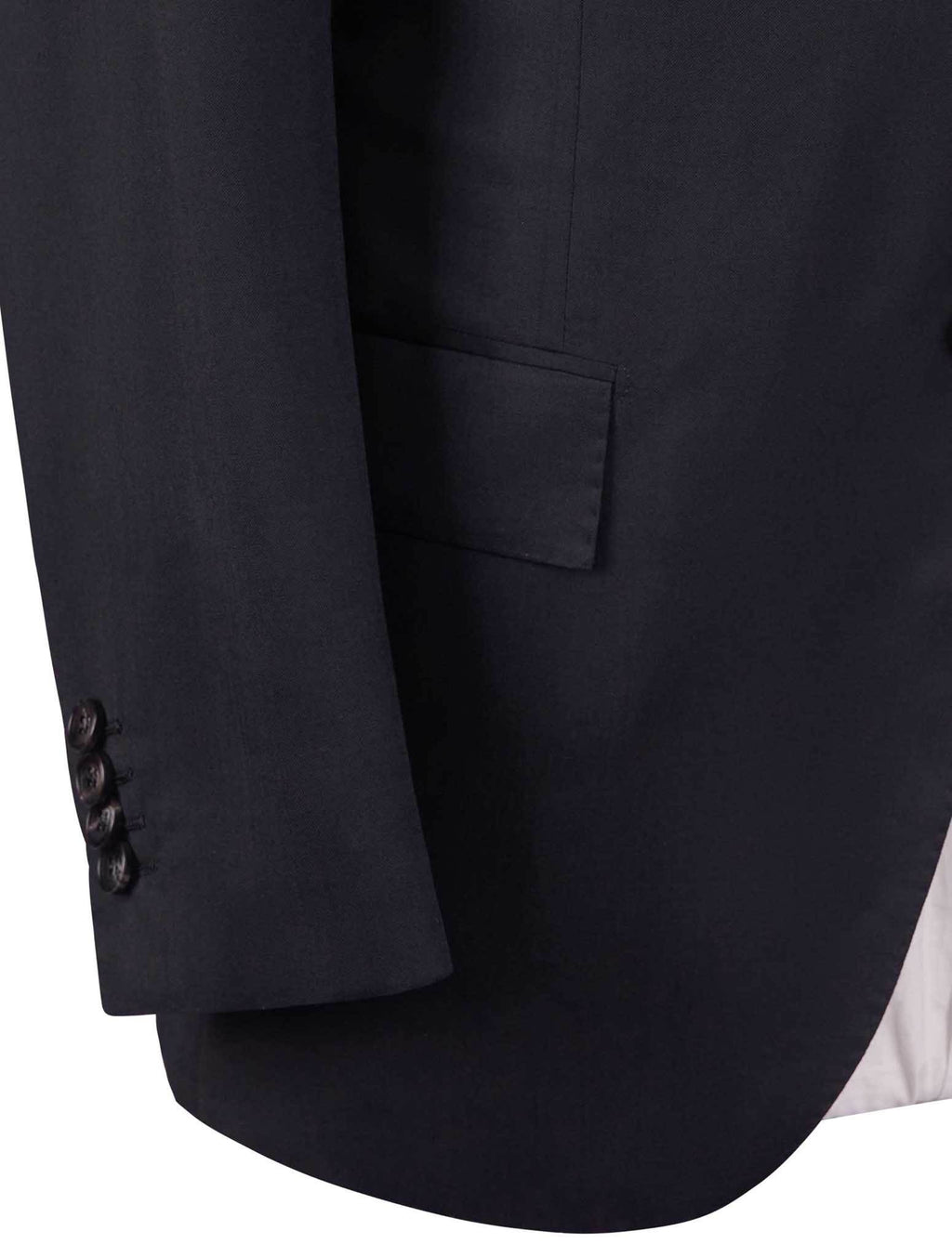 Kiton Black Virgin Wool Suit Mod. Evo