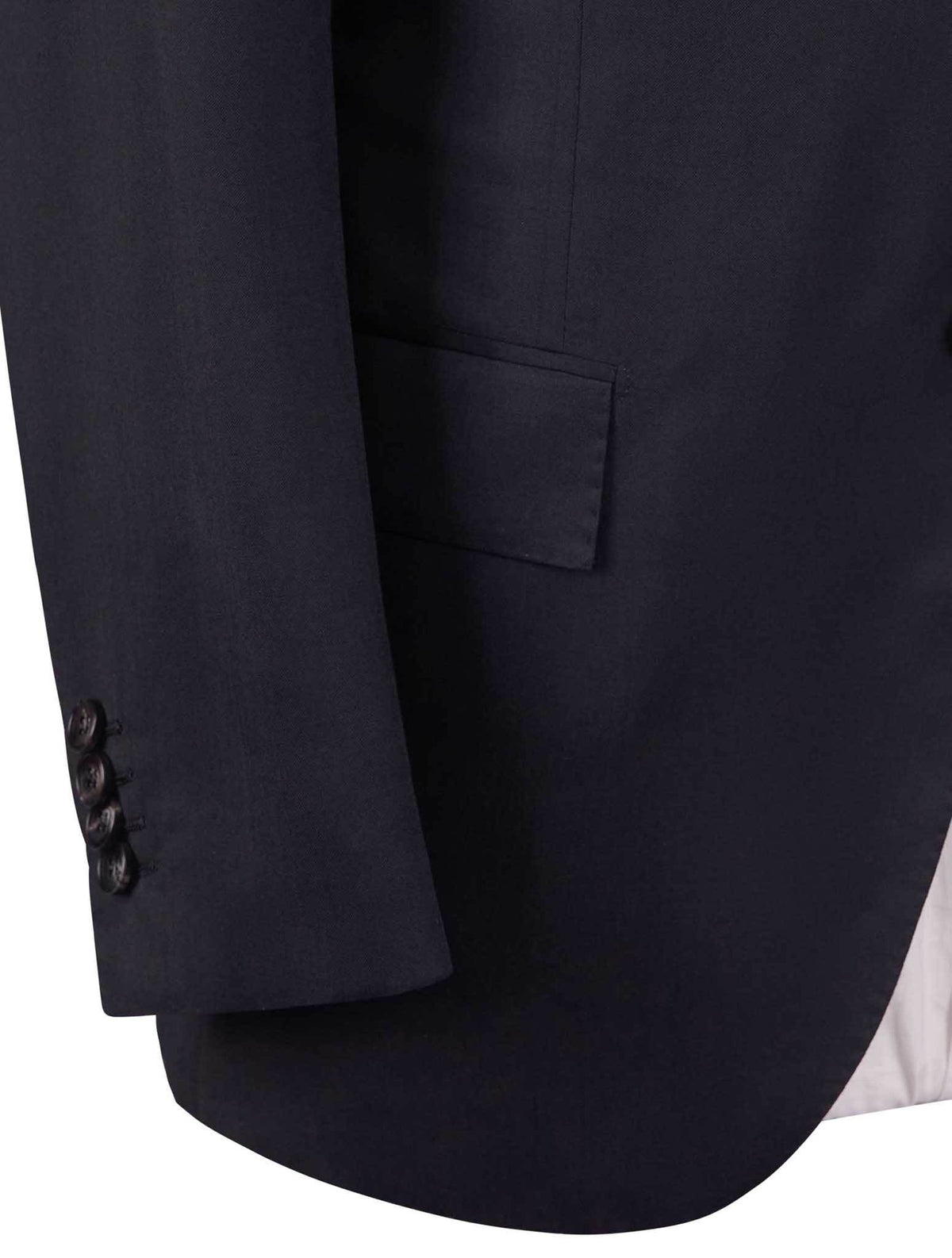 Kiton Black Virgin Wool Suit Mod. Evo