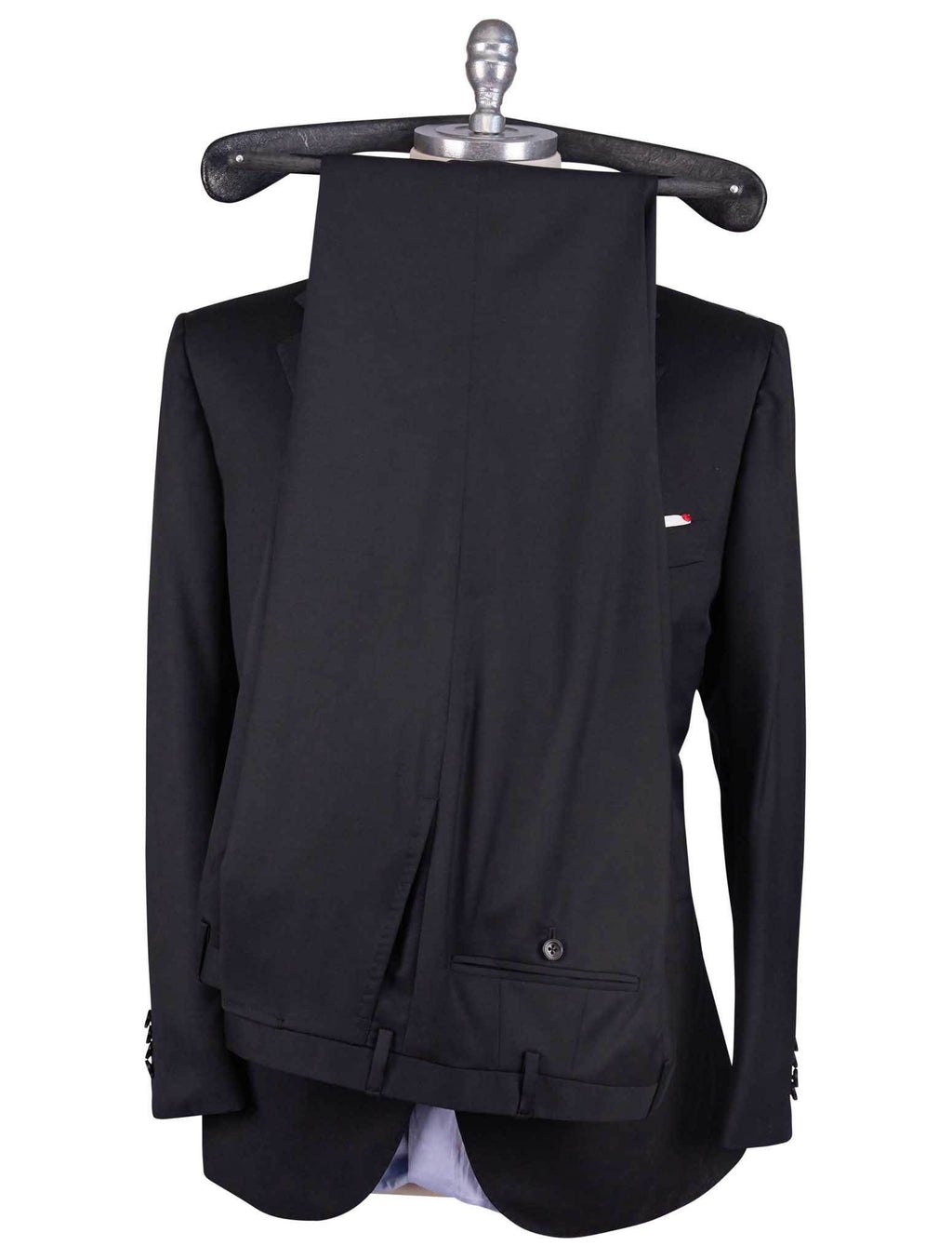 Kiton Black Virgin Wool Suit