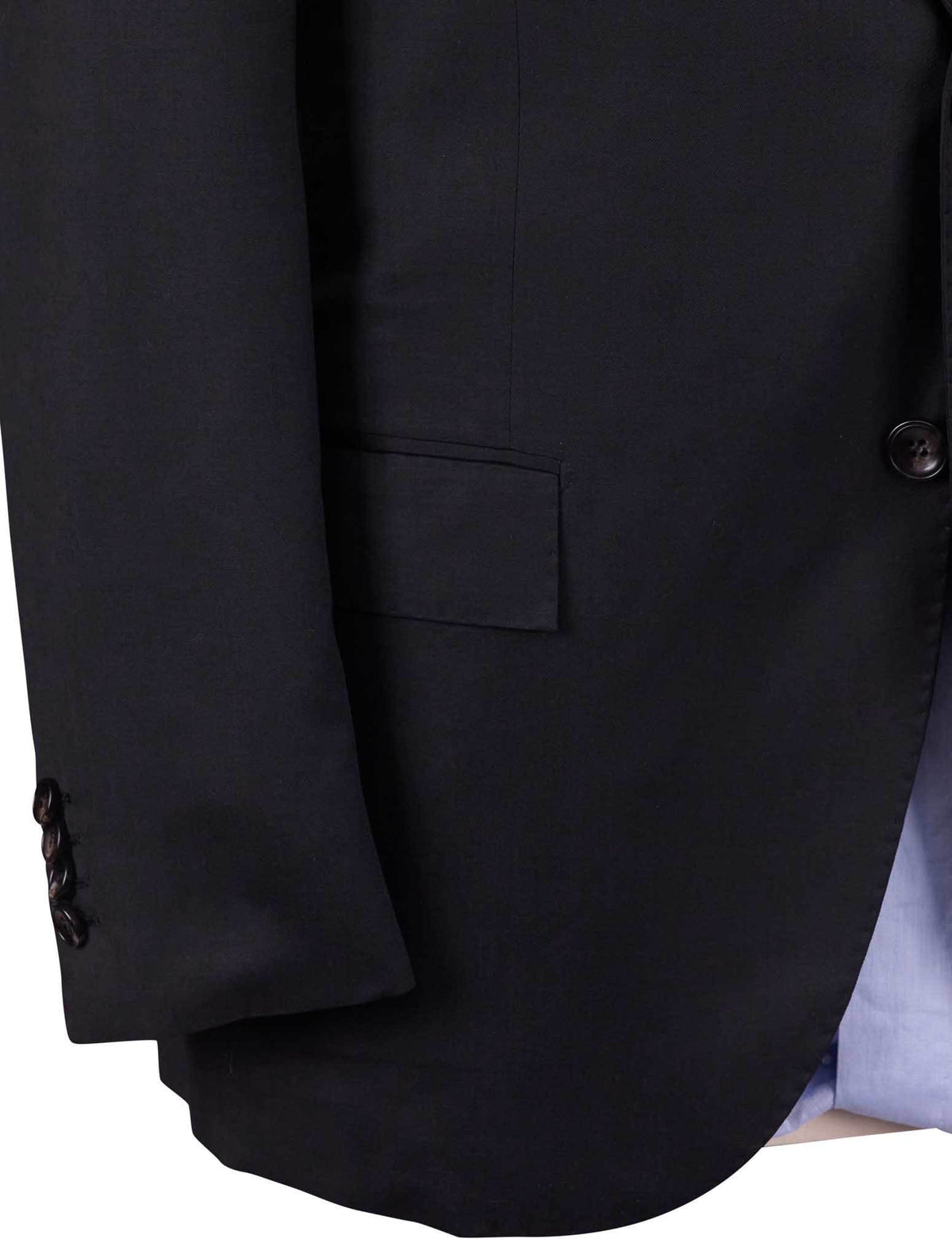 Kiton Black Virgin Wool Suit