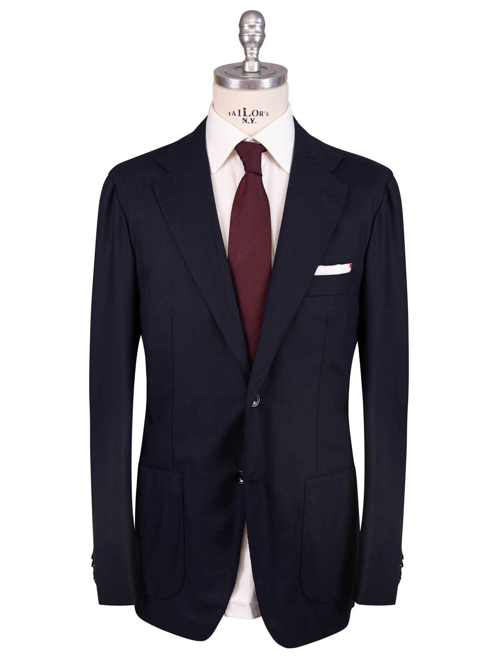 Kiton Kiton Blue Virgin Wool 13.4 Micron Suit Blue 000