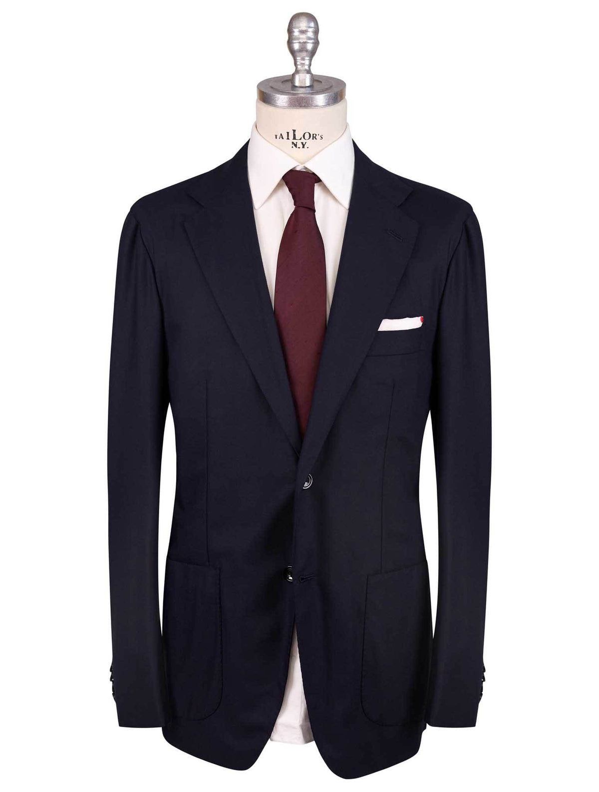 Kiton Kiton Blue Virgin Wool 13.4 Micron Suit Blue 000