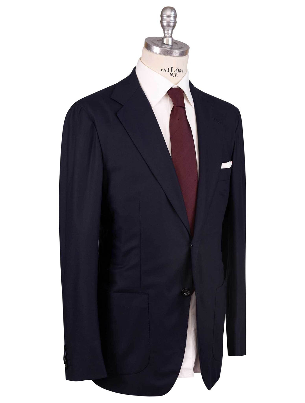 Kiton Blue Virgin Wool 13.4 Micron Suit